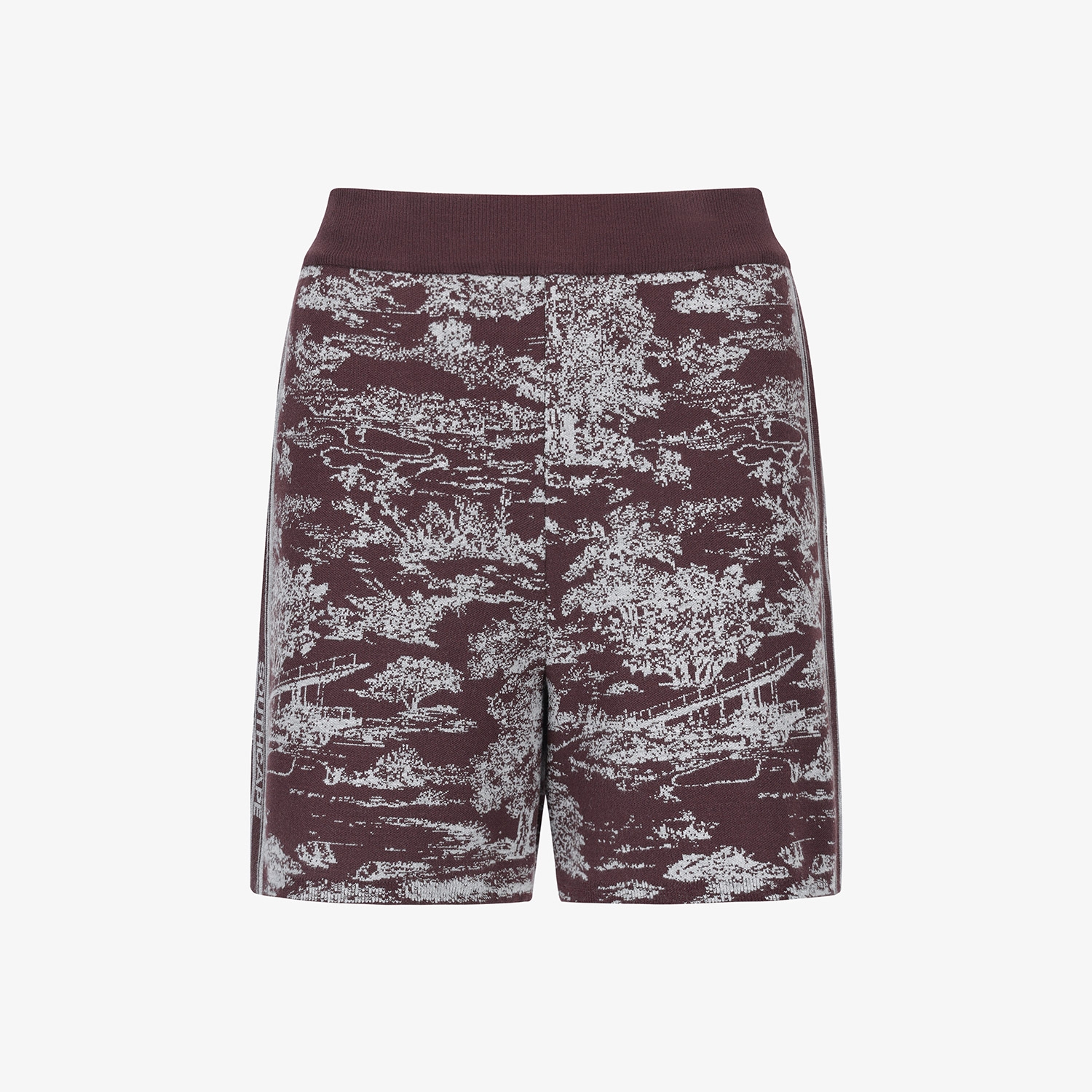 Quần golf nữ họa tiết vintage màu đỏ rượu vang — ảnh 2