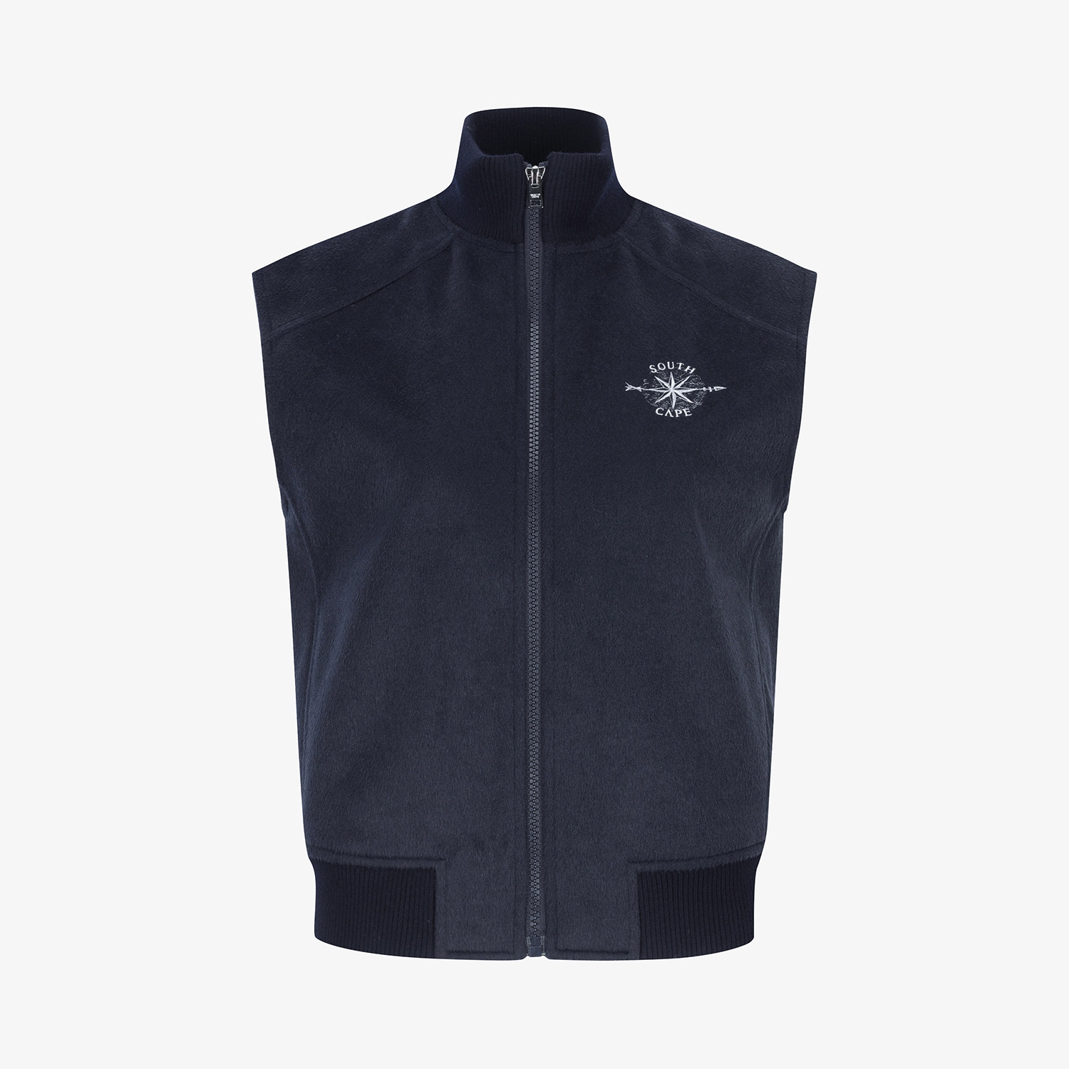 Áo vest golf nữ cổ đứng màu xanh navy đậm — ảnh 2