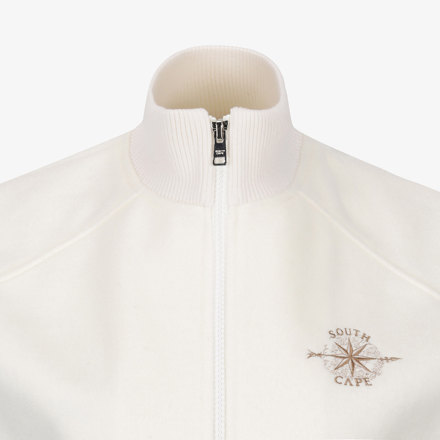 Áo vest golf nữ dáng suông cổ đứng màu trắng — ảnh 4