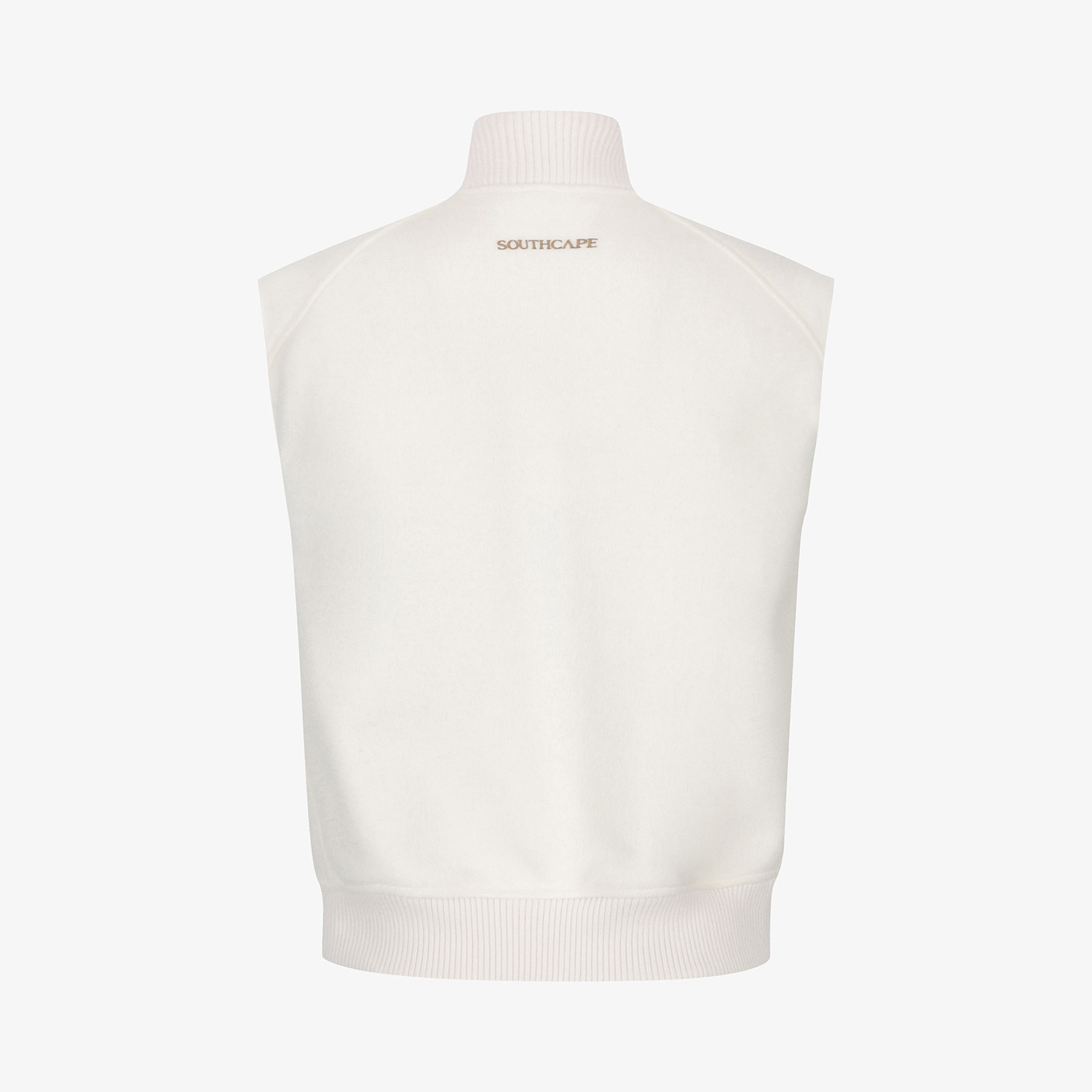 Áo vest golf nữ dáng suông cổ đứng màu trắng — ảnh 3