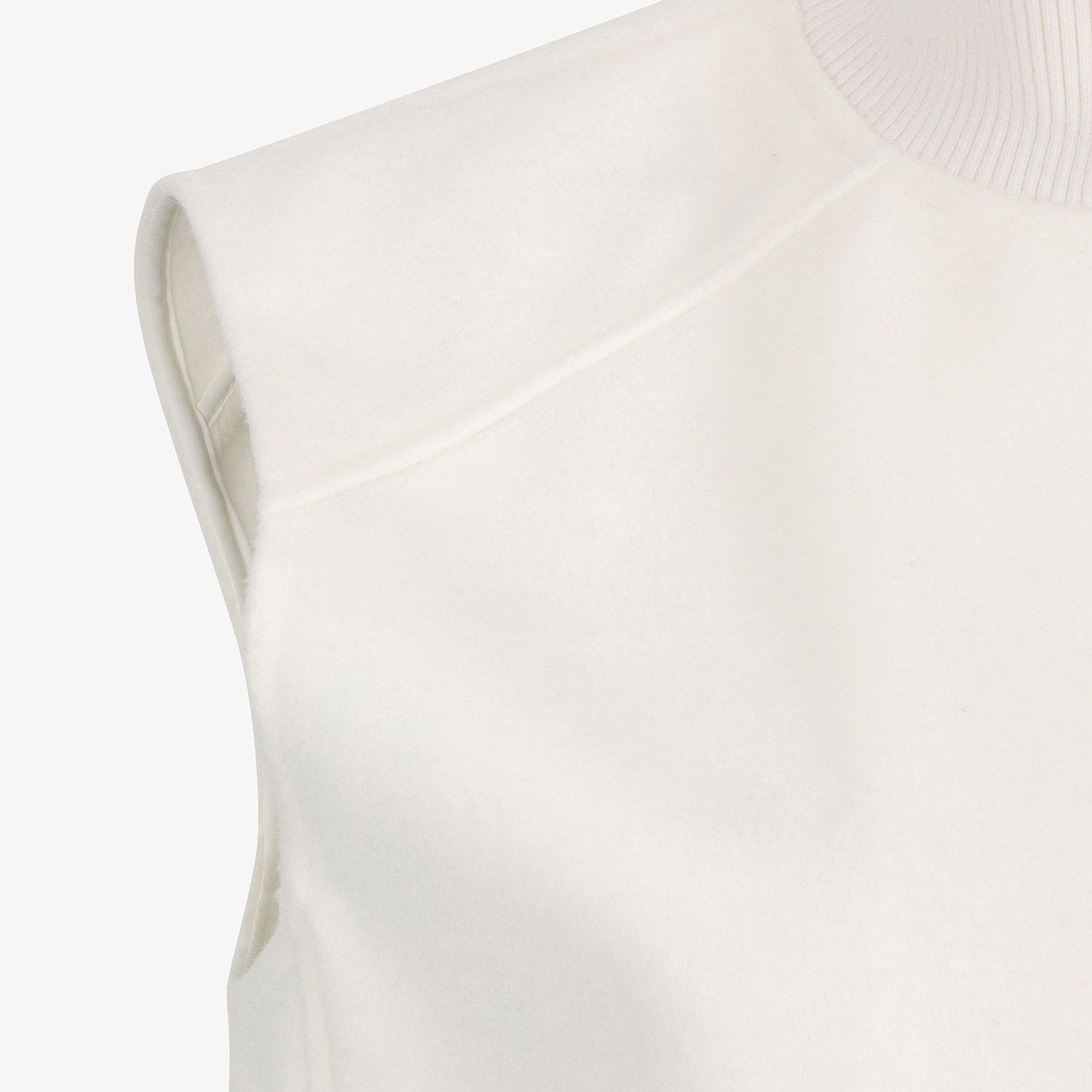 Áo vest golf nữ dáng suông cổ đứng màu trắng — ảnh 5
