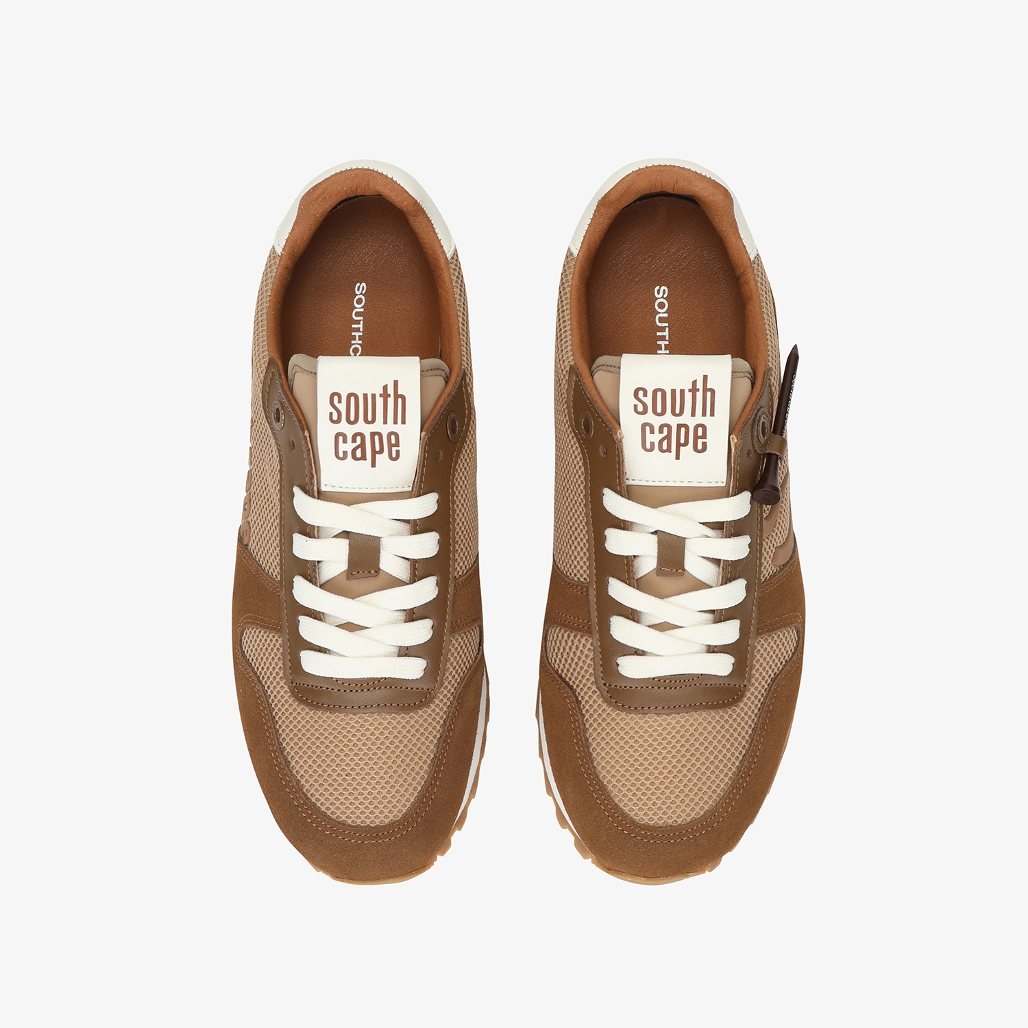 Giày golf nữ kiểu sneaker phối màu nâu — ảnh 2