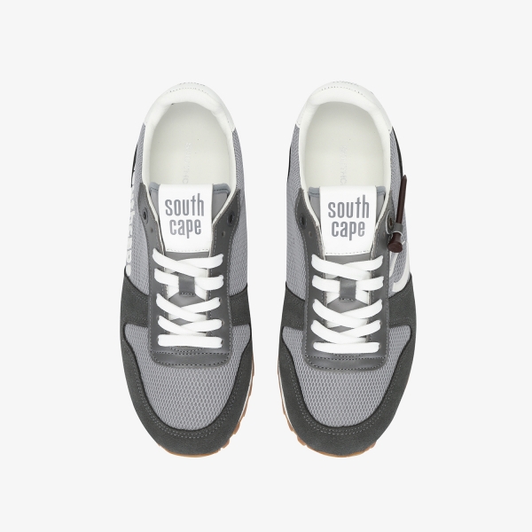 Giày golf nữ Southcape sneaker phối lưới màu xám nhìn từ trên