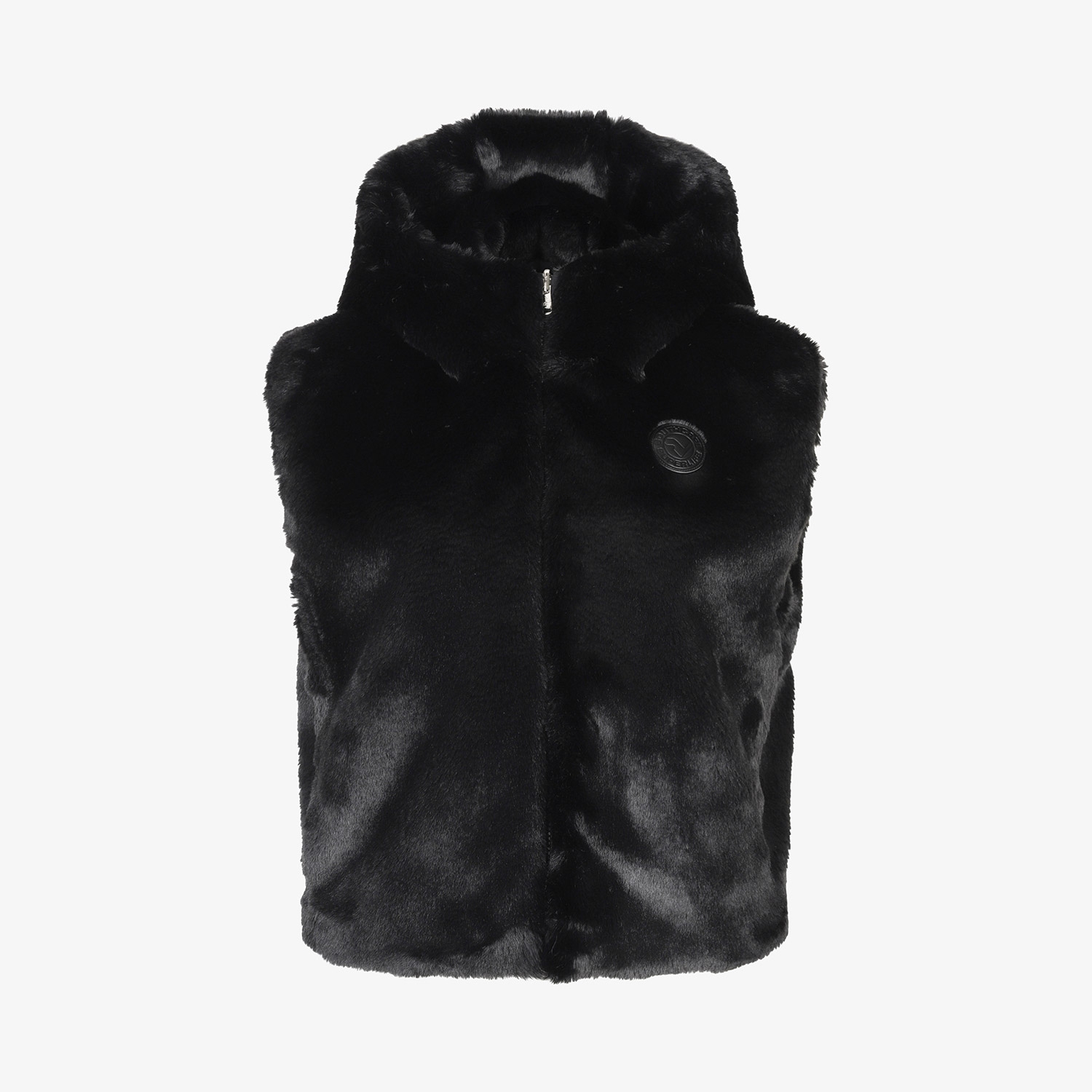 Áo vest golf nữ dáng gile lông mềm màu đen — ảnh 2