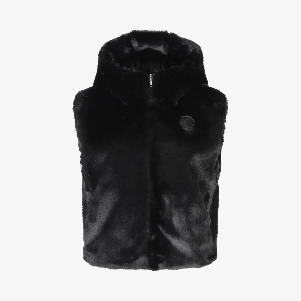 Áo vest golf nữ dáng gile lông mềm màu đen Southcape