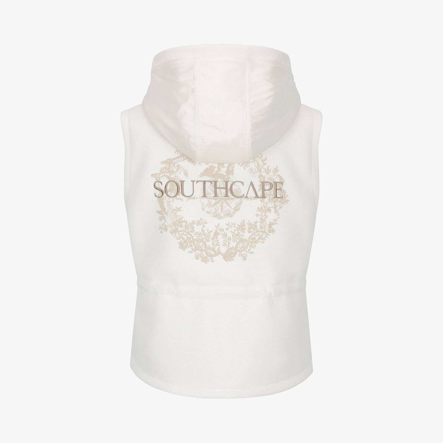Áo vest golf nữ không tay có mũ màu ngà — ảnh 3