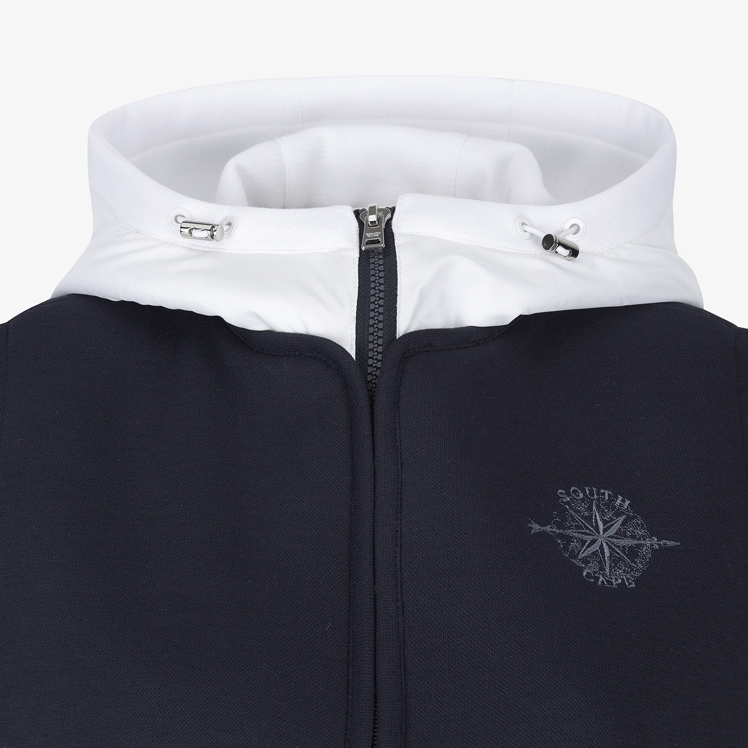 Áo vest golf nữ không tay có mũ xanh navy đậm — ảnh 4