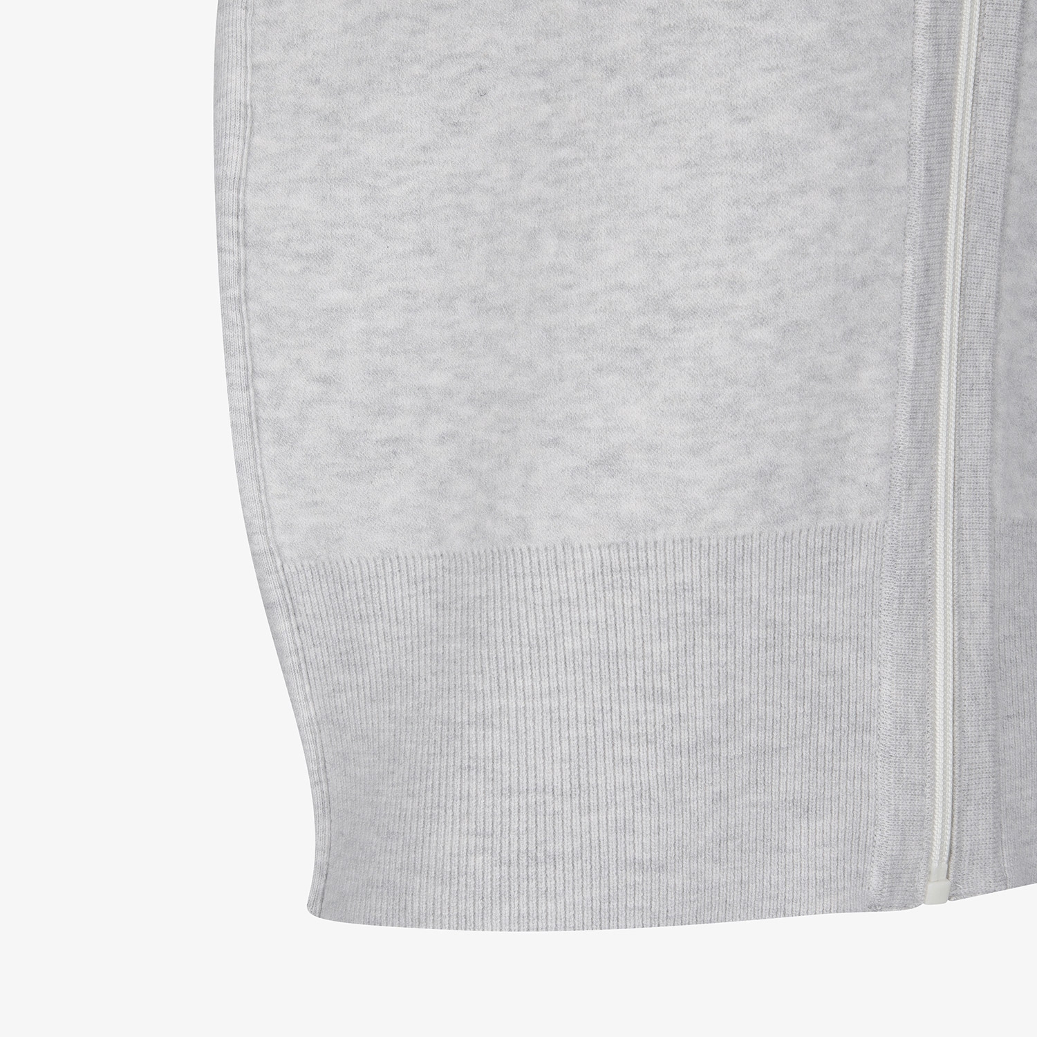 Áo knit golf nữ cổ ve zip màu xám — ảnh 6