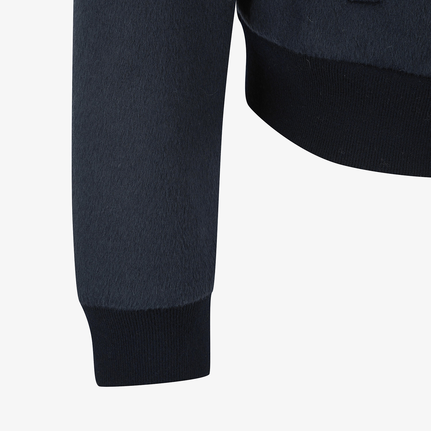 Áo khoác golf nữ cổ lông màu xanh navy đậm — ảnh 6