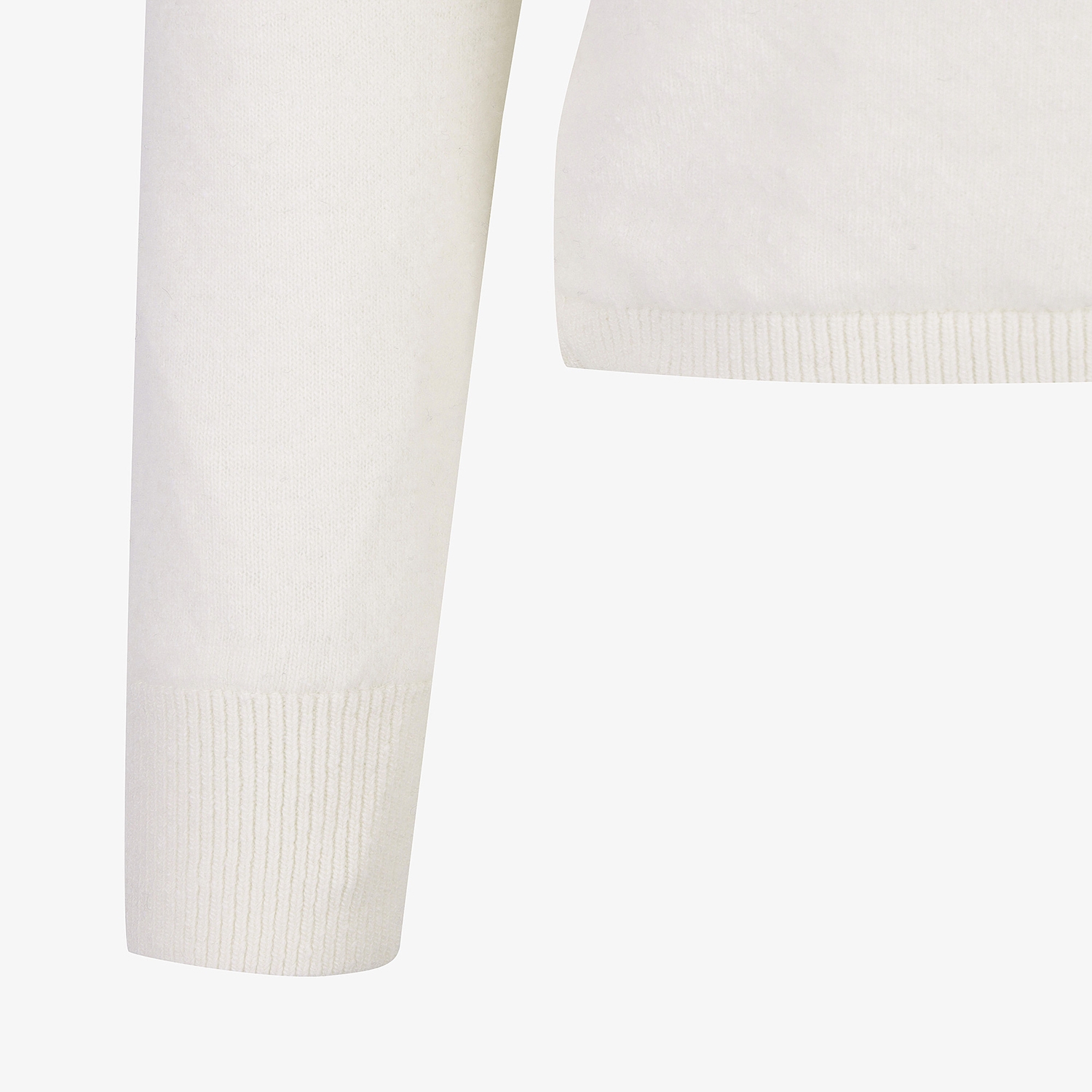 Áo knit golf nữ tay dài có mũ màu trắng — ảnh 5
