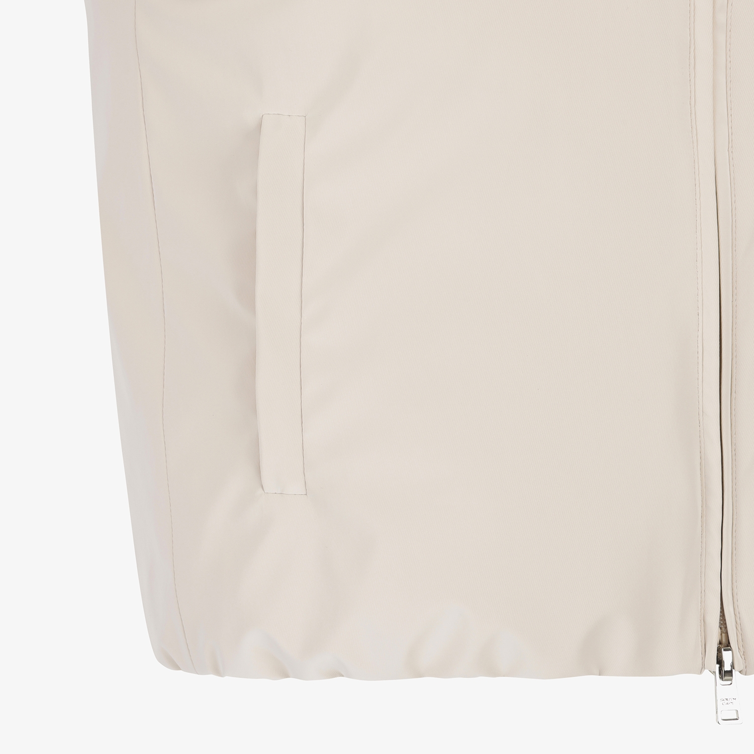 Áo vest golf nữ cổ cao không tay màu be nhạt — ảnh 6