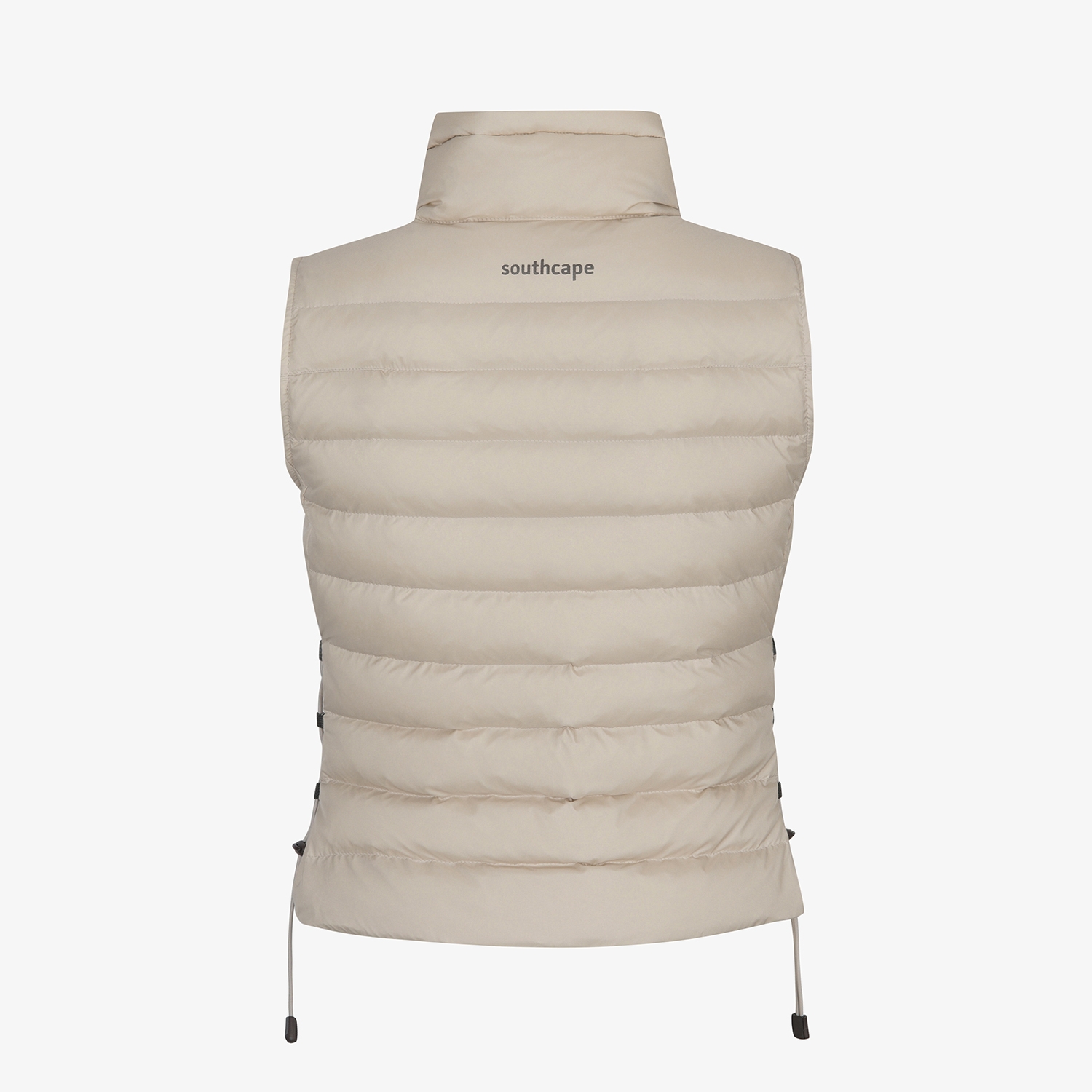 Áo vest golf nữ dáng phao cổ cao màu be nhạt — ảnh 3