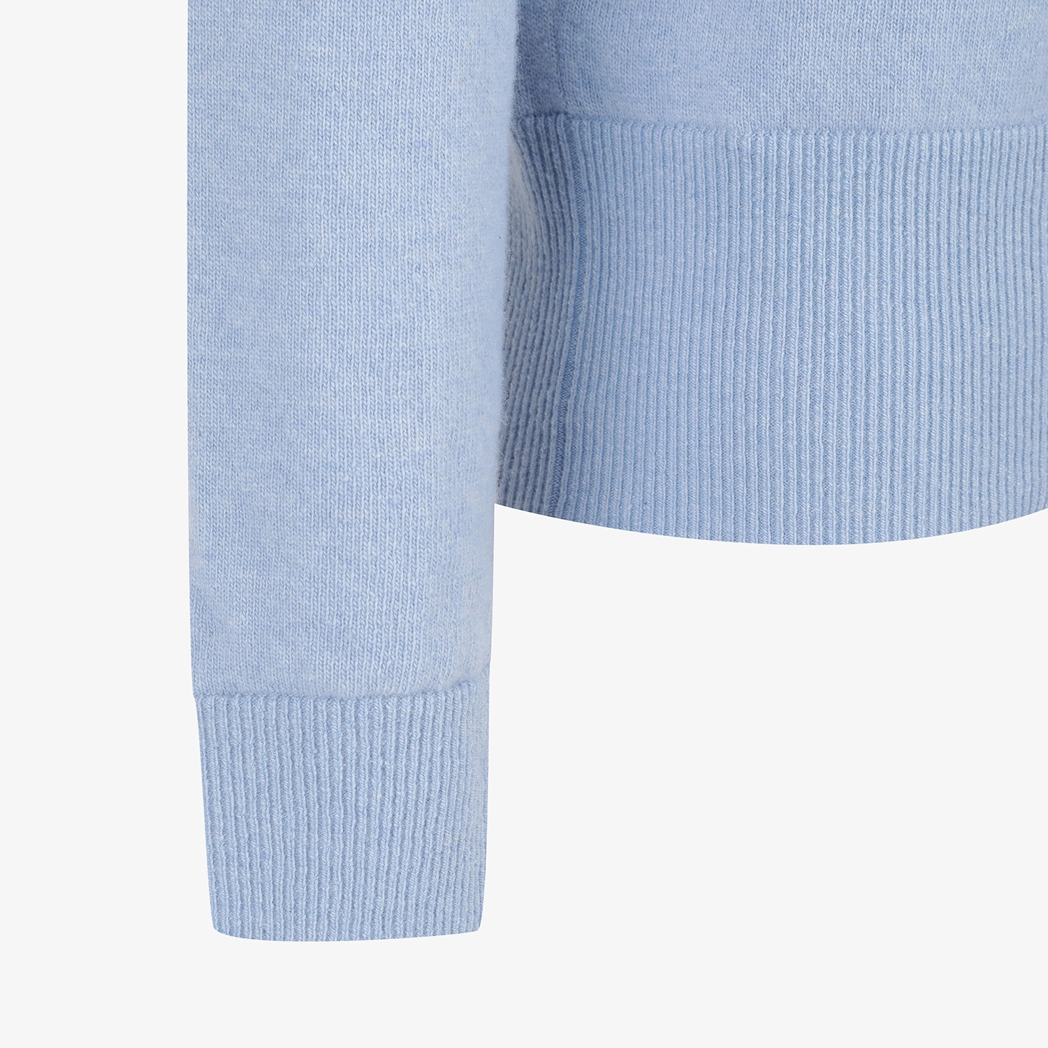 Áo knit golf nữ cổ cao màu xanh dương — ảnh 5