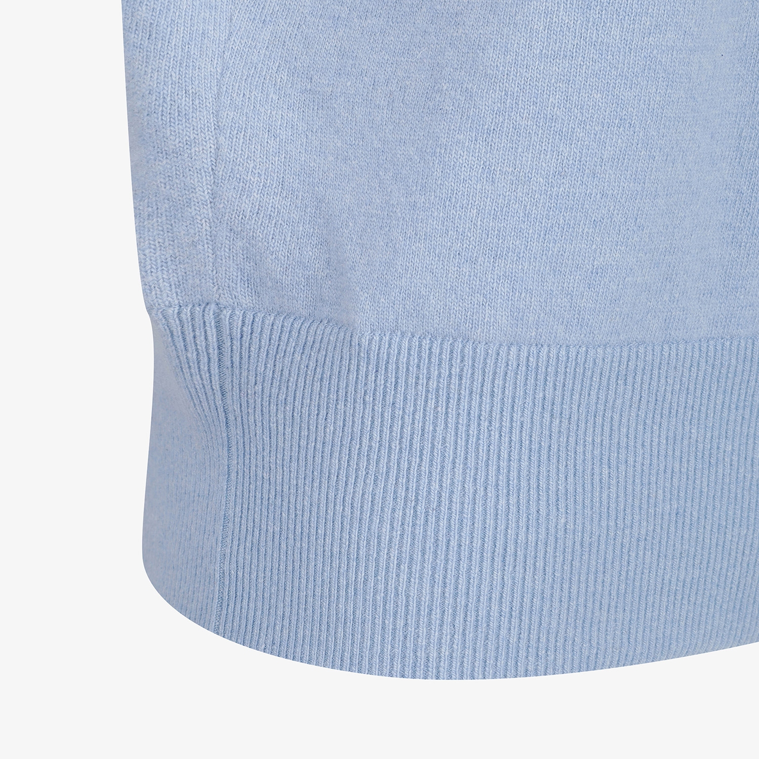 Áo knit golf nữ cổ cao màu xanh dương — ảnh 6