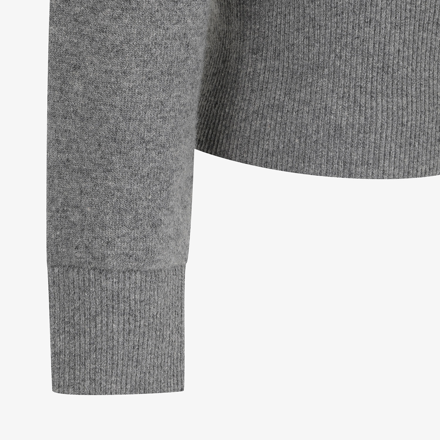 Áo knit golf nữ cổ lọ màu xám — ảnh 5