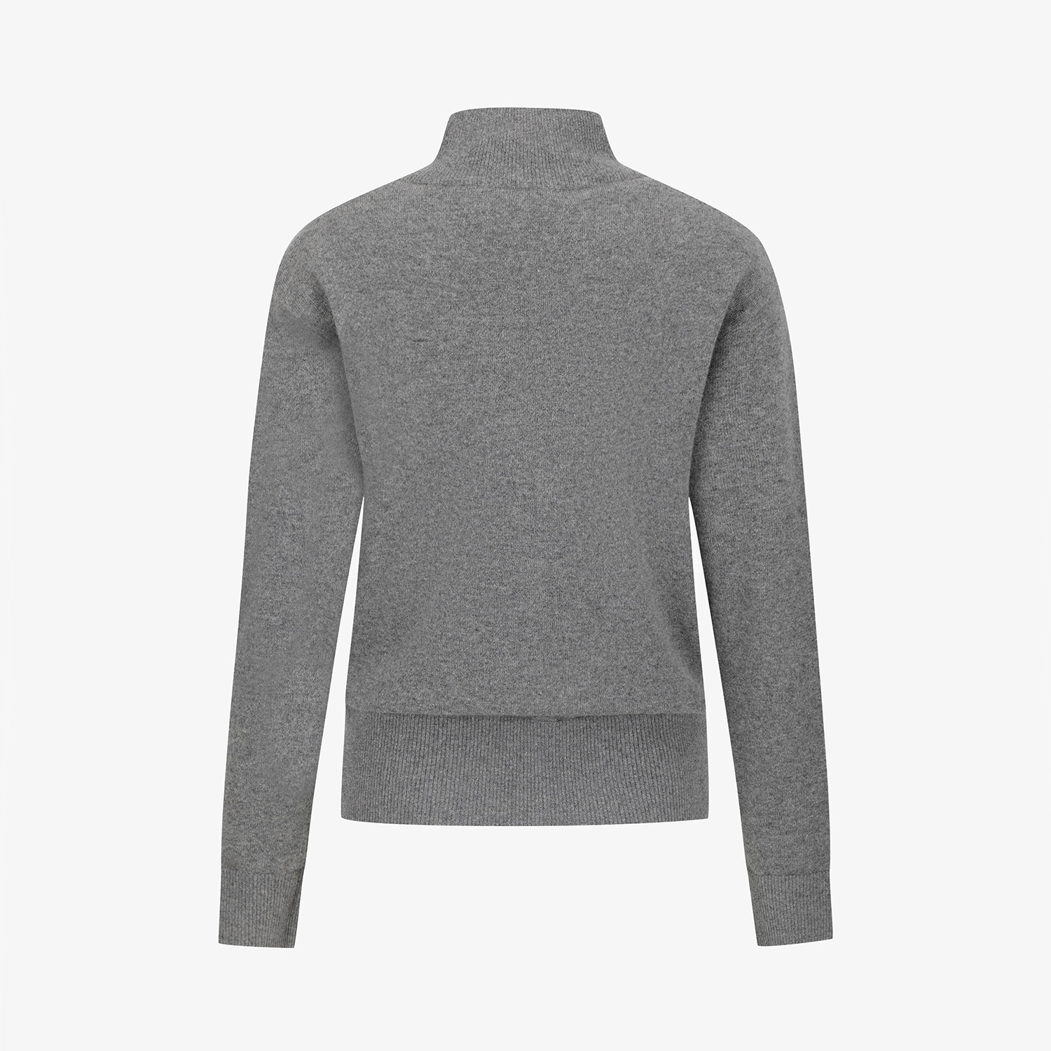 Áo knit golf nữ cổ lọ màu xám — ảnh 3