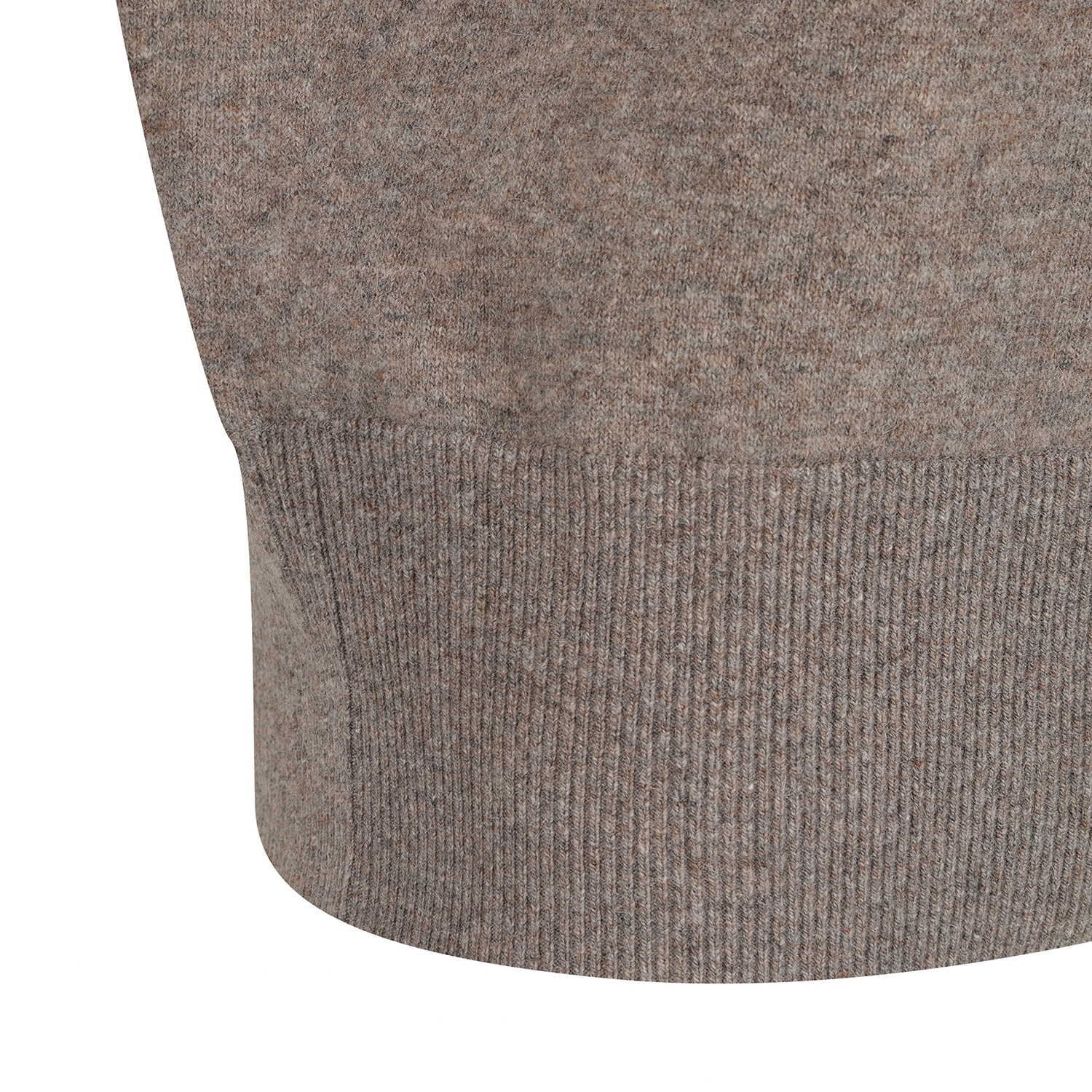 Áo knit golf nữ cổ lọ màu be — ảnh 6