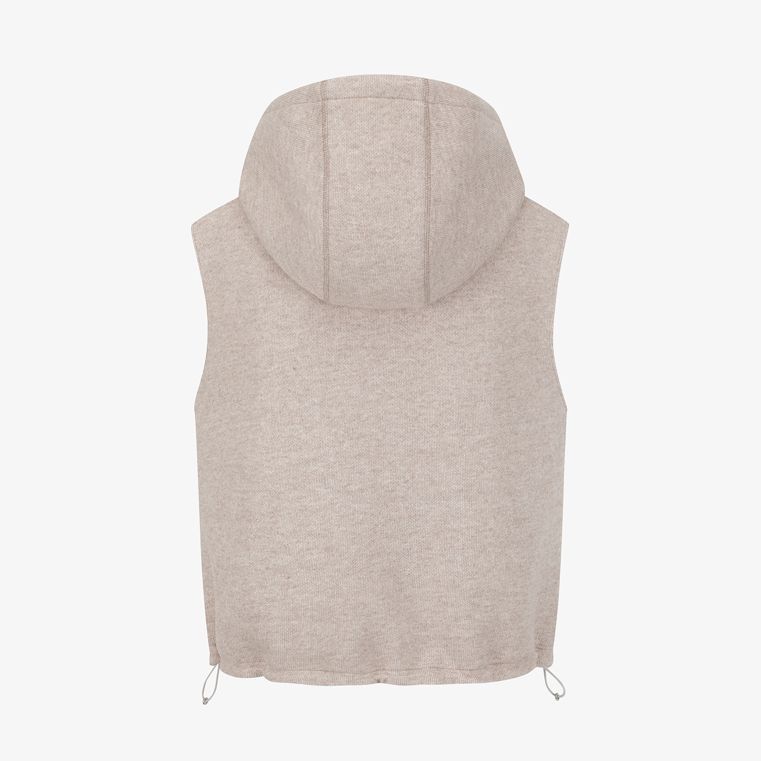 Áo vest golf nữ có mũ màu be — ảnh 3