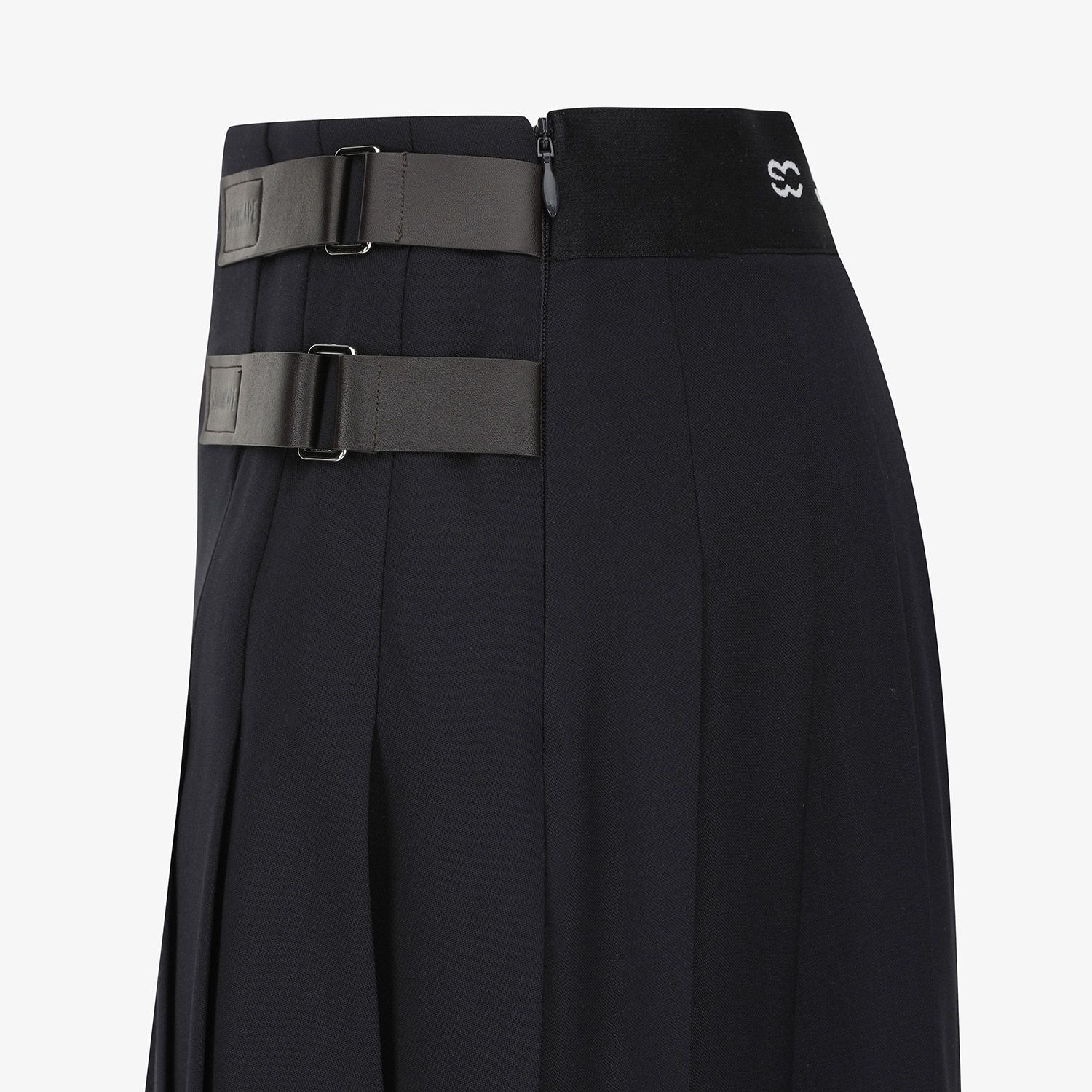 Váy golf nữ xếp ly phối khóa màu xanh navy — ảnh 5