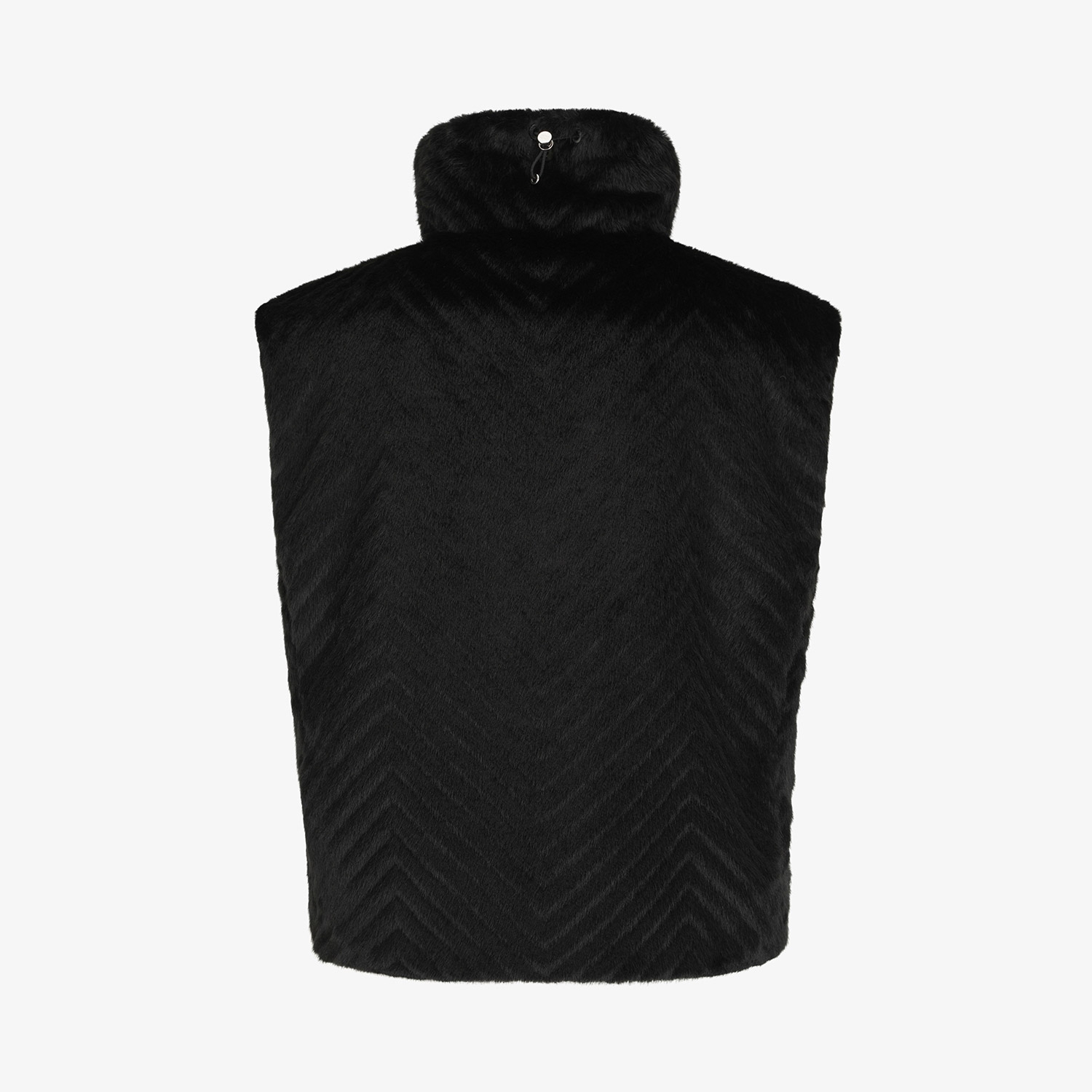 Áo vest golf nữ dáng suông cổ trụ màu đen — ảnh 3