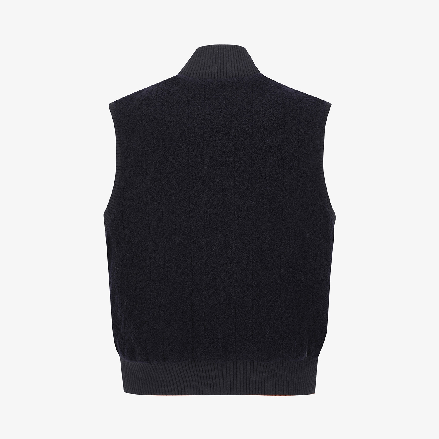 Áo vest golf nữ cổ đứng khóa kéo màu xanh navy — ảnh 3