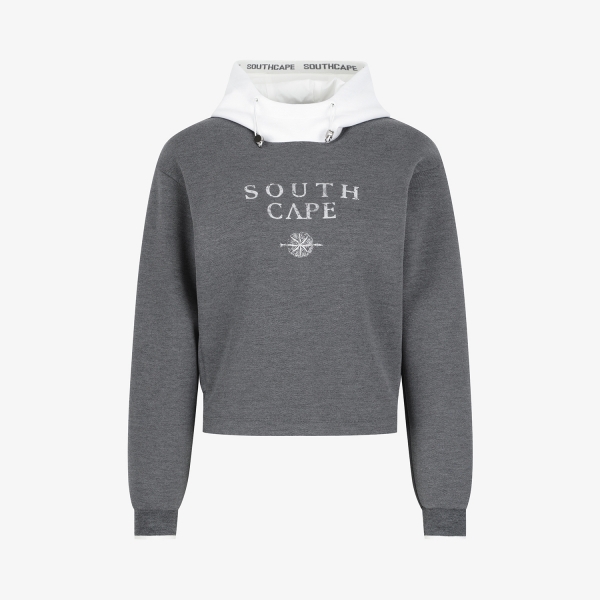 Áo golf nữ tay dài phối nón màu xám — Southcape | Seoul Golf Fashion