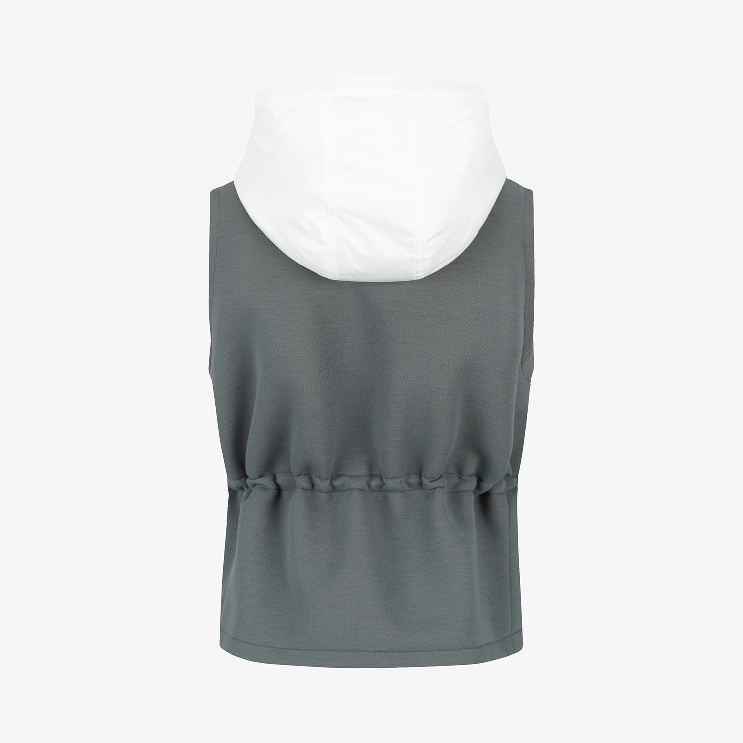 Áo vest golf nữ cổ tròn không tay màu xám đậm — ảnh 3