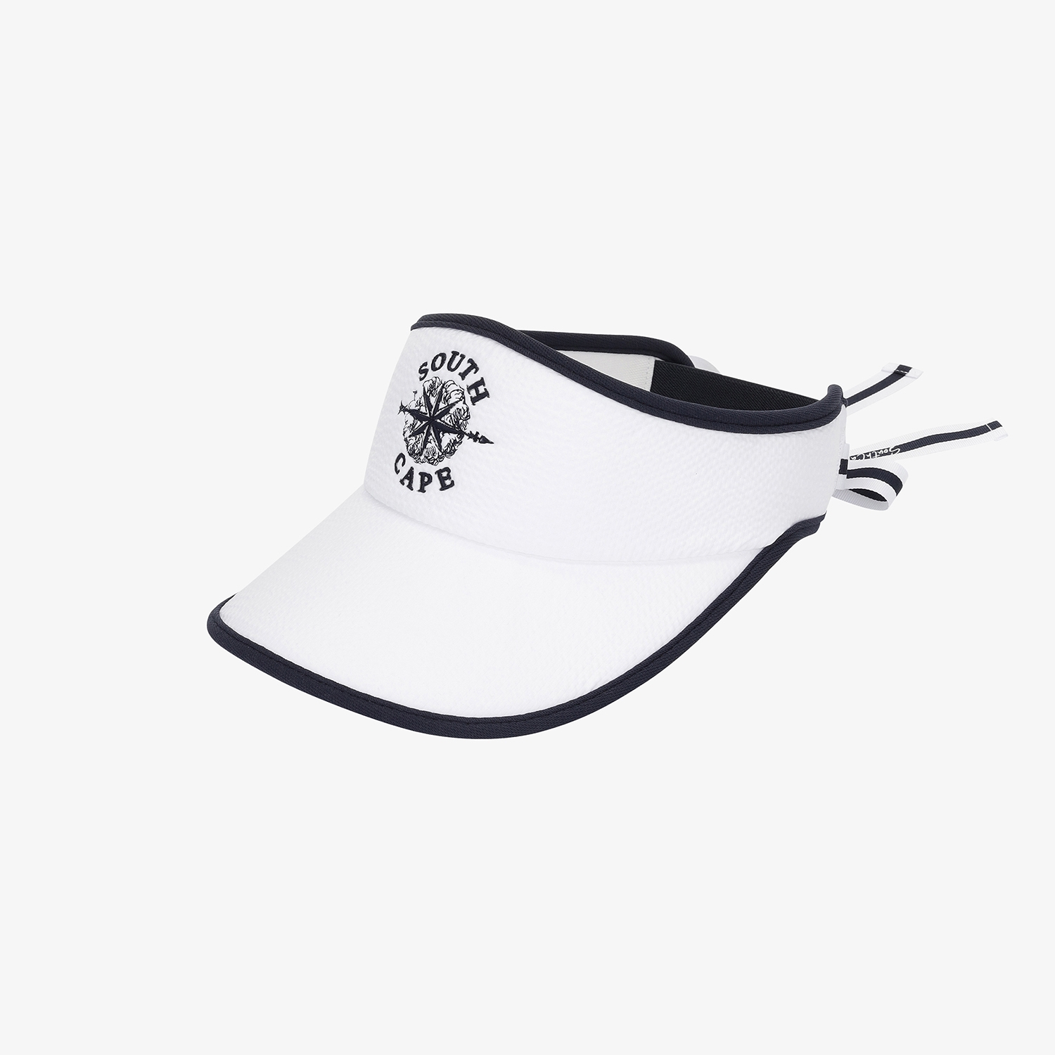 Mũ golf nữ vành rộng viền đen màu trắng — ảnh 3