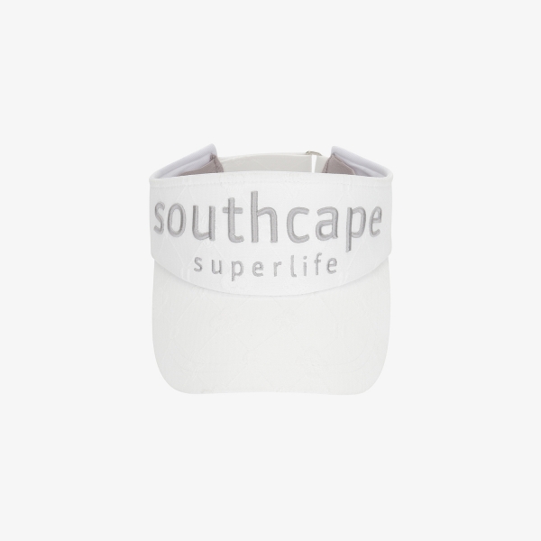 Mũ golf nữ màu trắng Southcape với chữ thêu logo phía trước