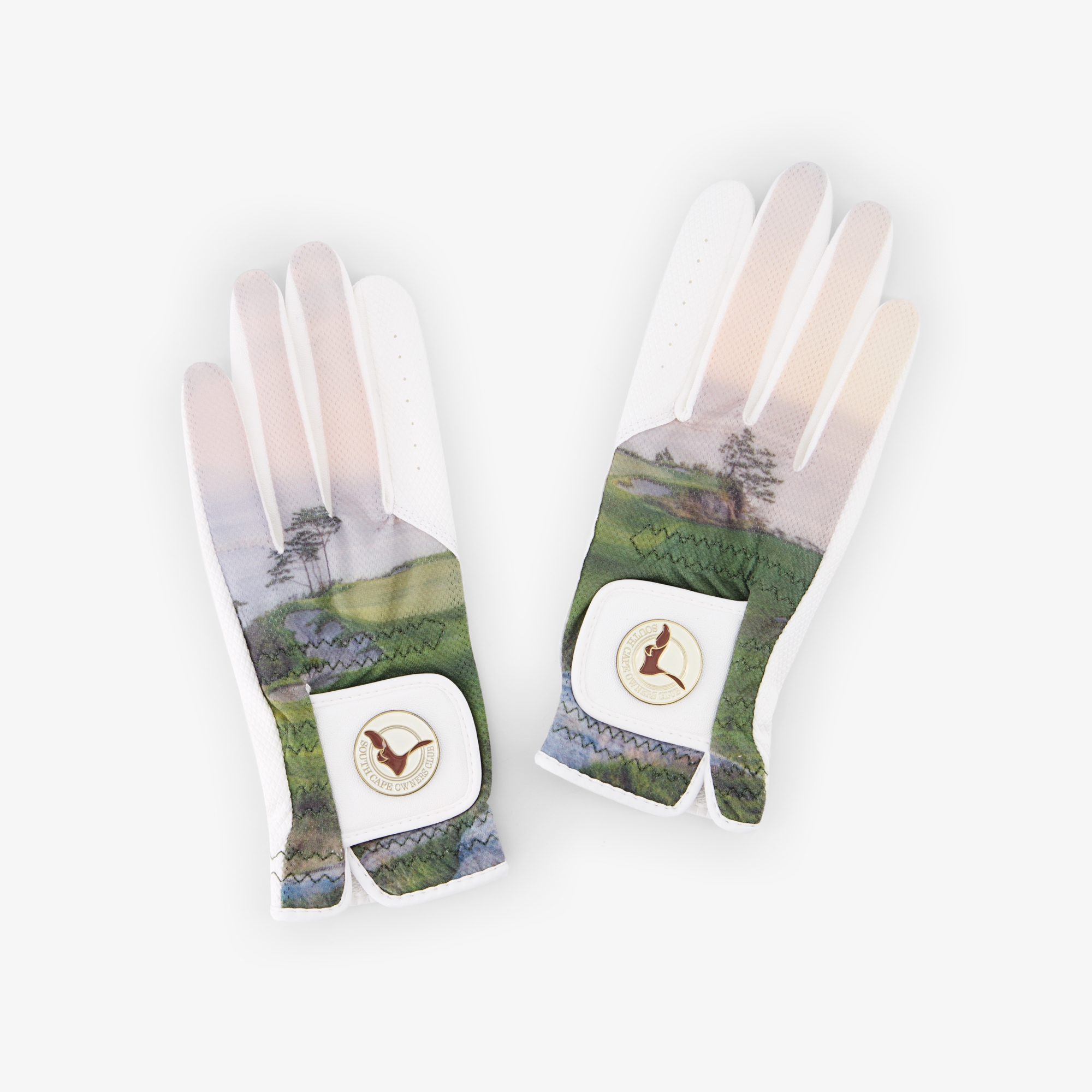 Găng tay golf nữ họa tiết cảnh thiên nhiên màu hồng nhạt — ảnh 2