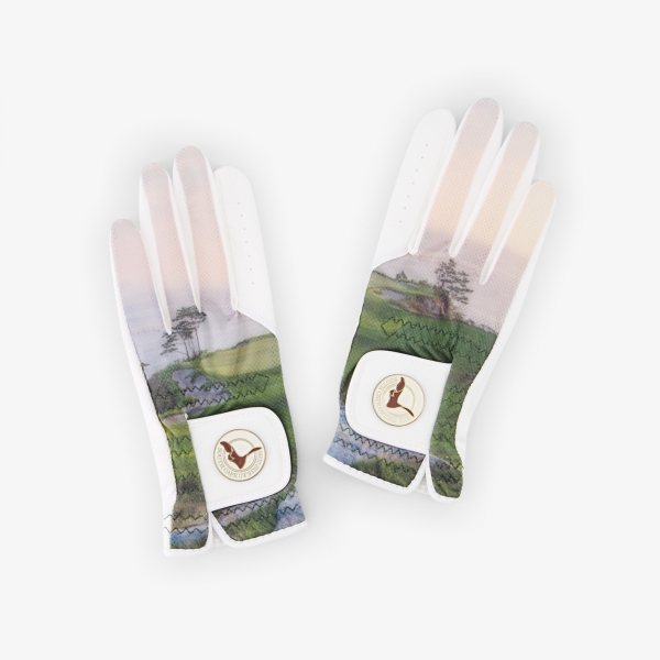Găng tay golf nữ họa tiết cảnh thiên nhiên màu hồng nhạt — Southcape | Seoul Golf Fashion