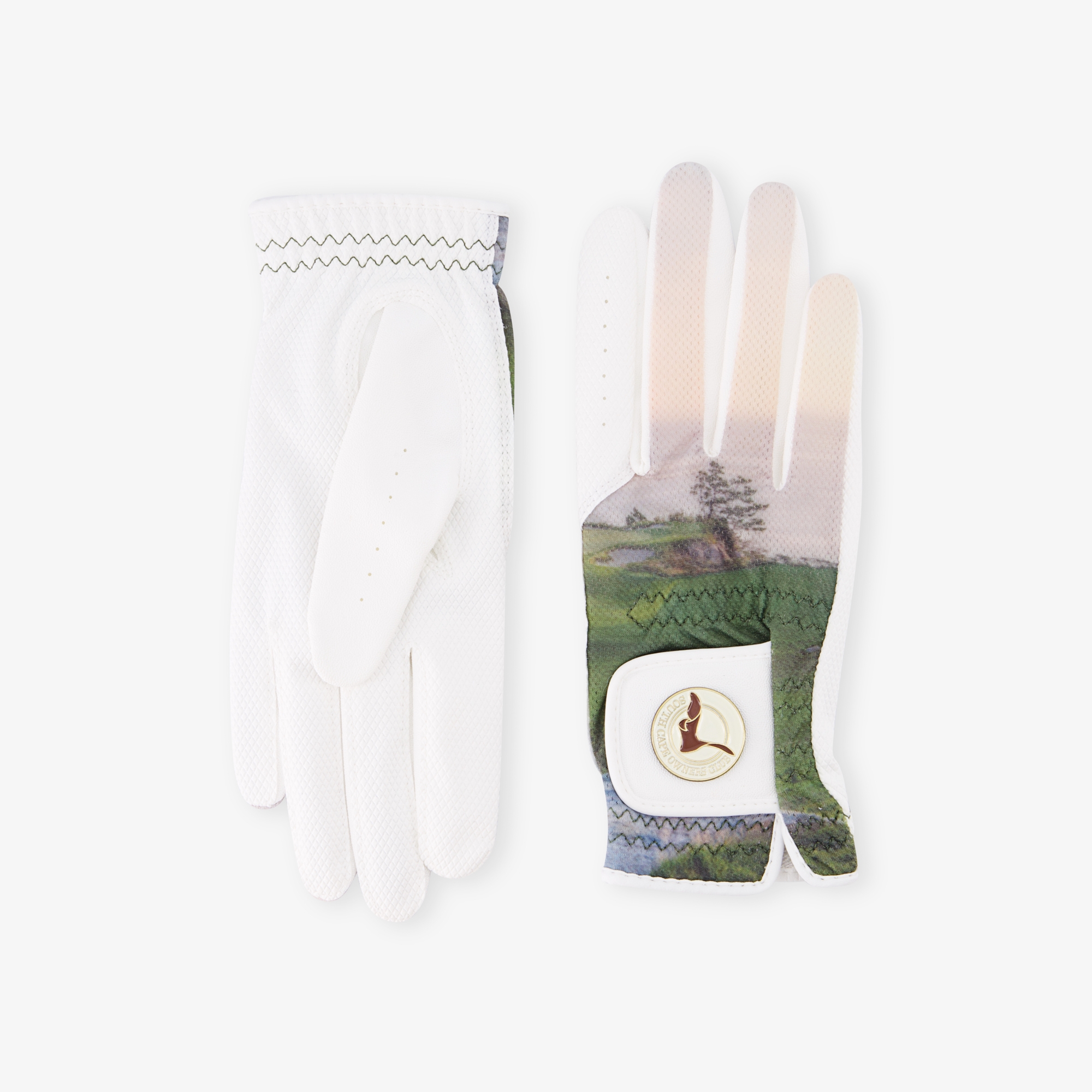 Găng tay golf nữ họa tiết cảnh thiên nhiên màu hồng nhạt — ảnh 3