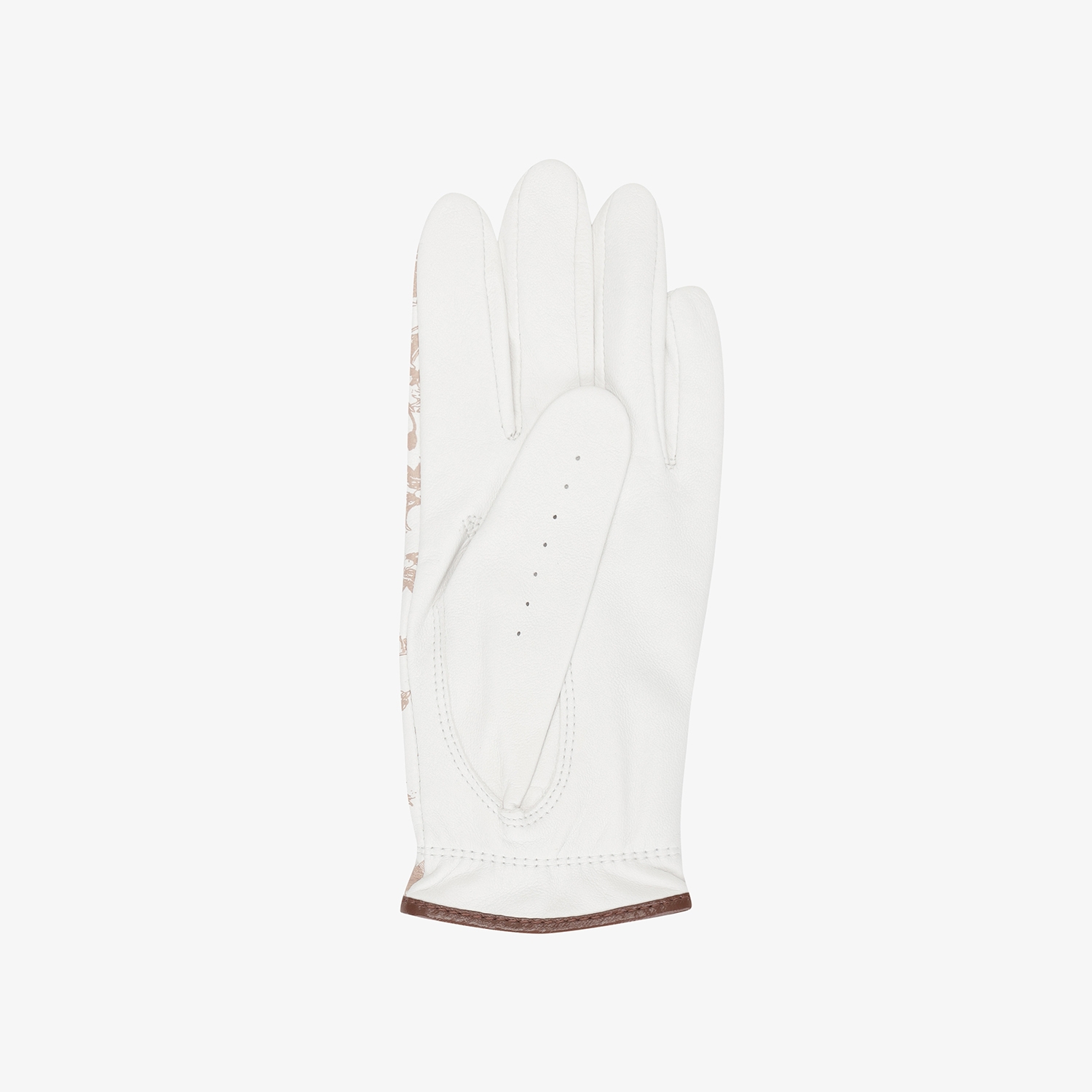 Găng tay golf nữ họa tiết be nhạt phối nâu Southcape — ảnh 3