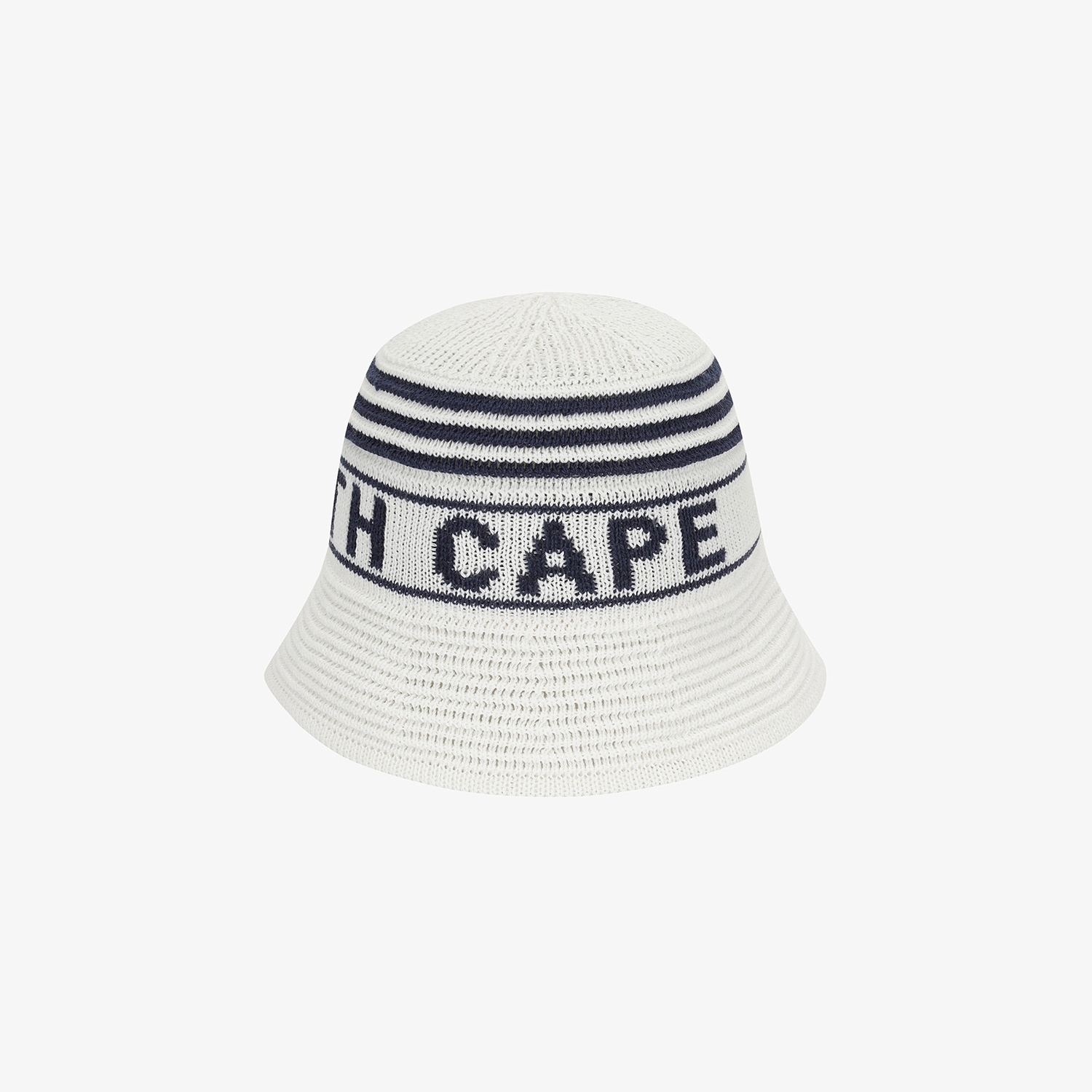 Mũ bucket len sọc chữ Southcape màu ngà — ảnh 3