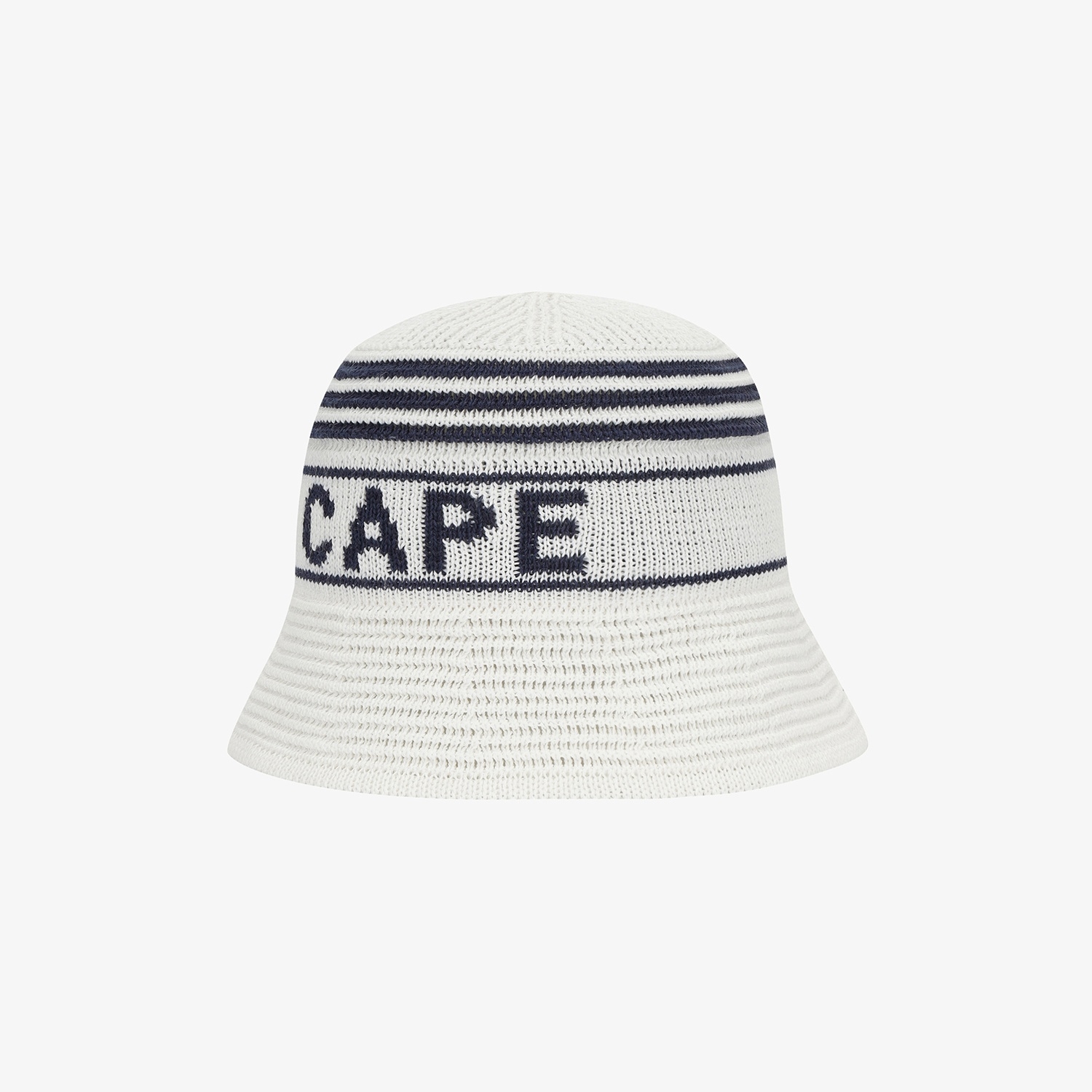 Mũ bucket len sọc chữ Southcape màu ngà — ảnh 4