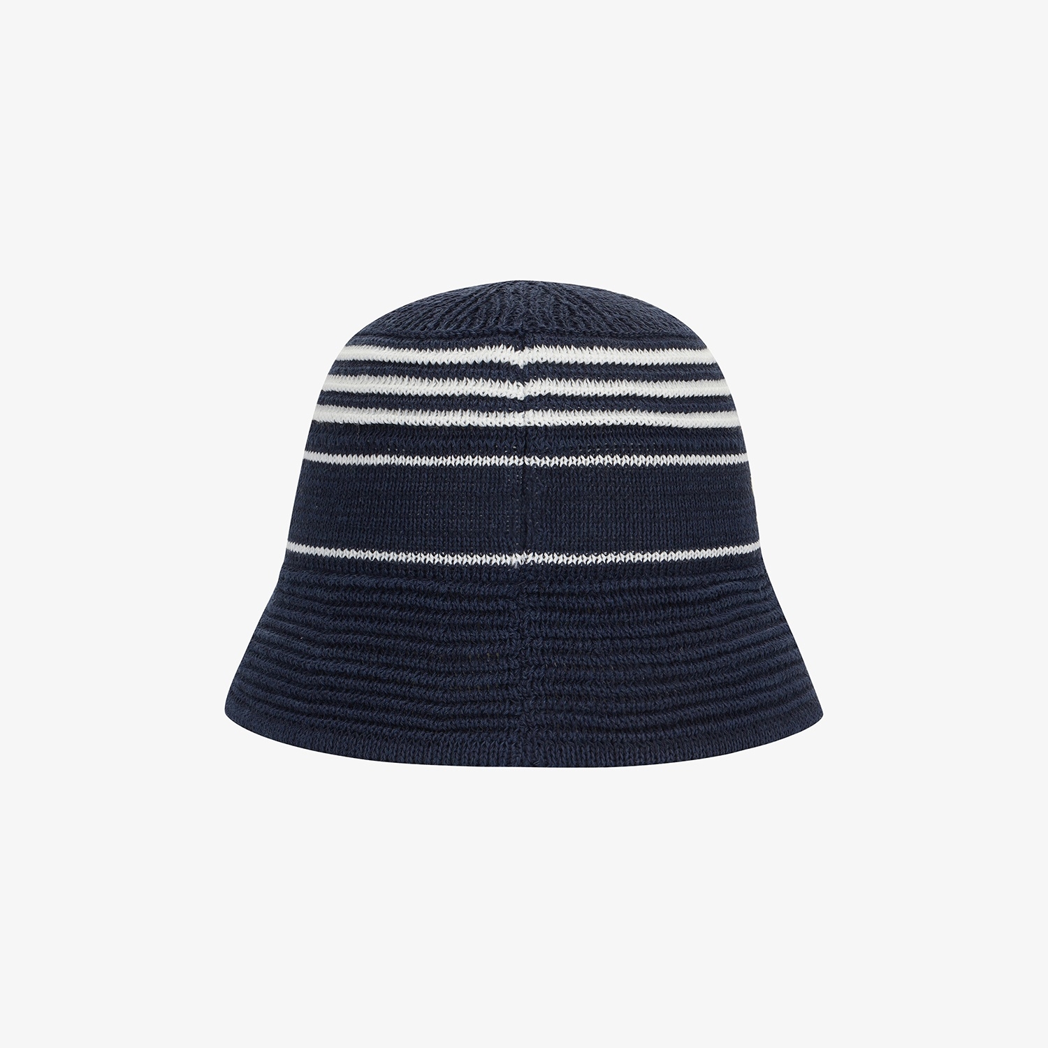 Mũ bucket knit golf nữ sọc trắng xanh navy — ảnh 5
