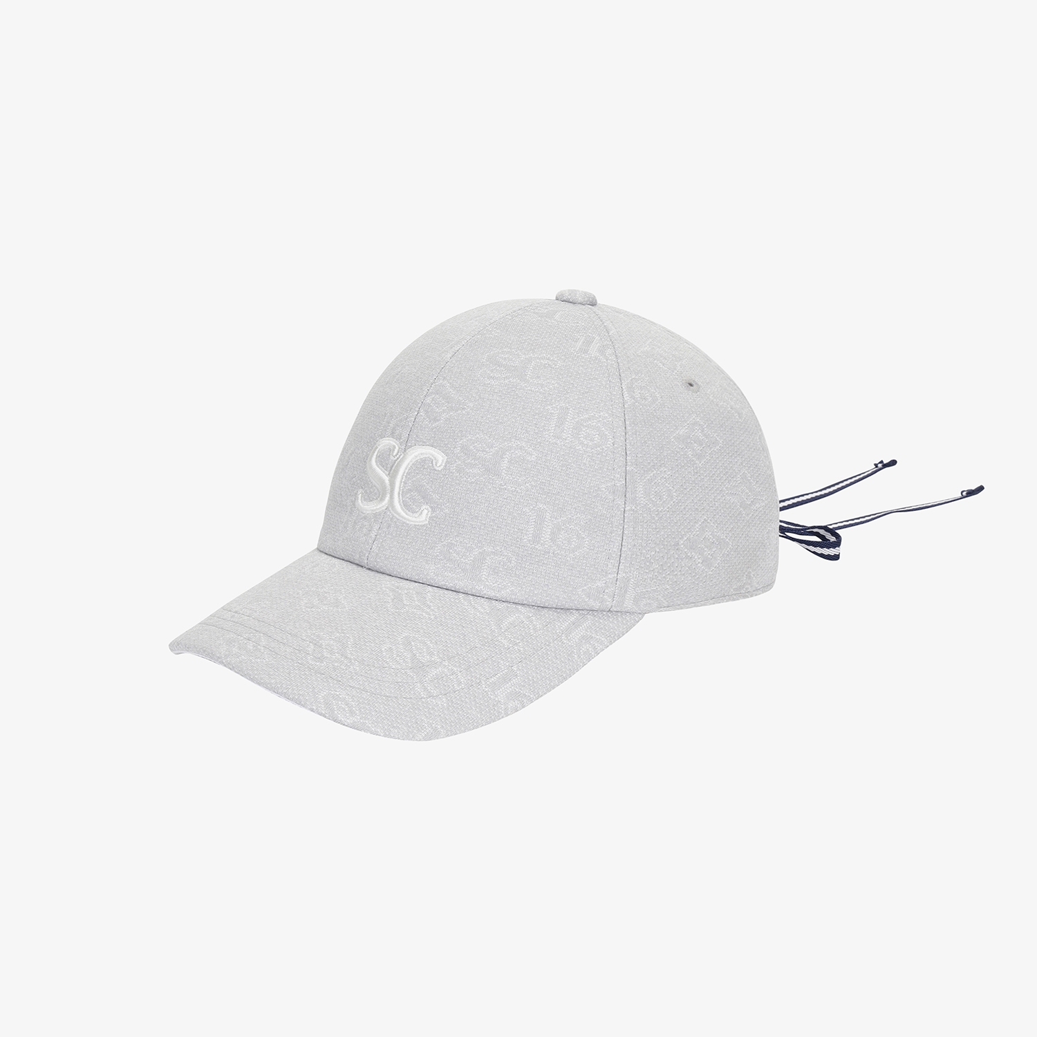 Mũ golf nữ màu xám nhạt chữ SC thêu nổi — ảnh 3
