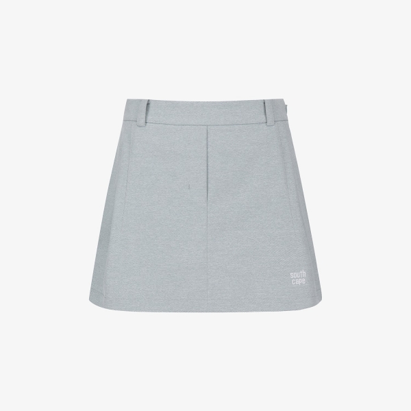 Chân váy golf nữ Southcape dáng chữ A màu xanh dương, logo nhỏ phía dưới chân váy