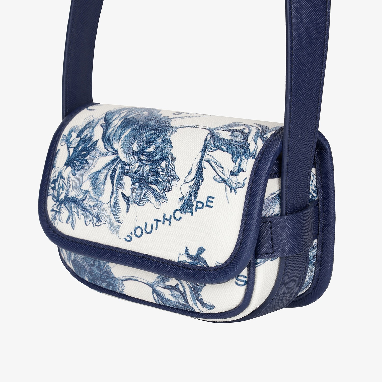 Túi golf nữ cỡ nhỏ hoạ tiết hoa màu xanh navy — ảnh 6