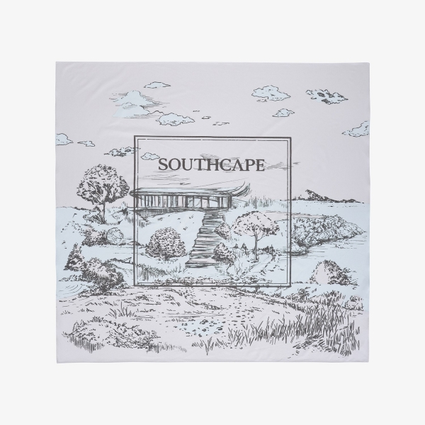 Phụ kiện golf nữ họa tiết tranh phong cảnh màu xám nhạt — Southcape | Seoul Golf Fashion