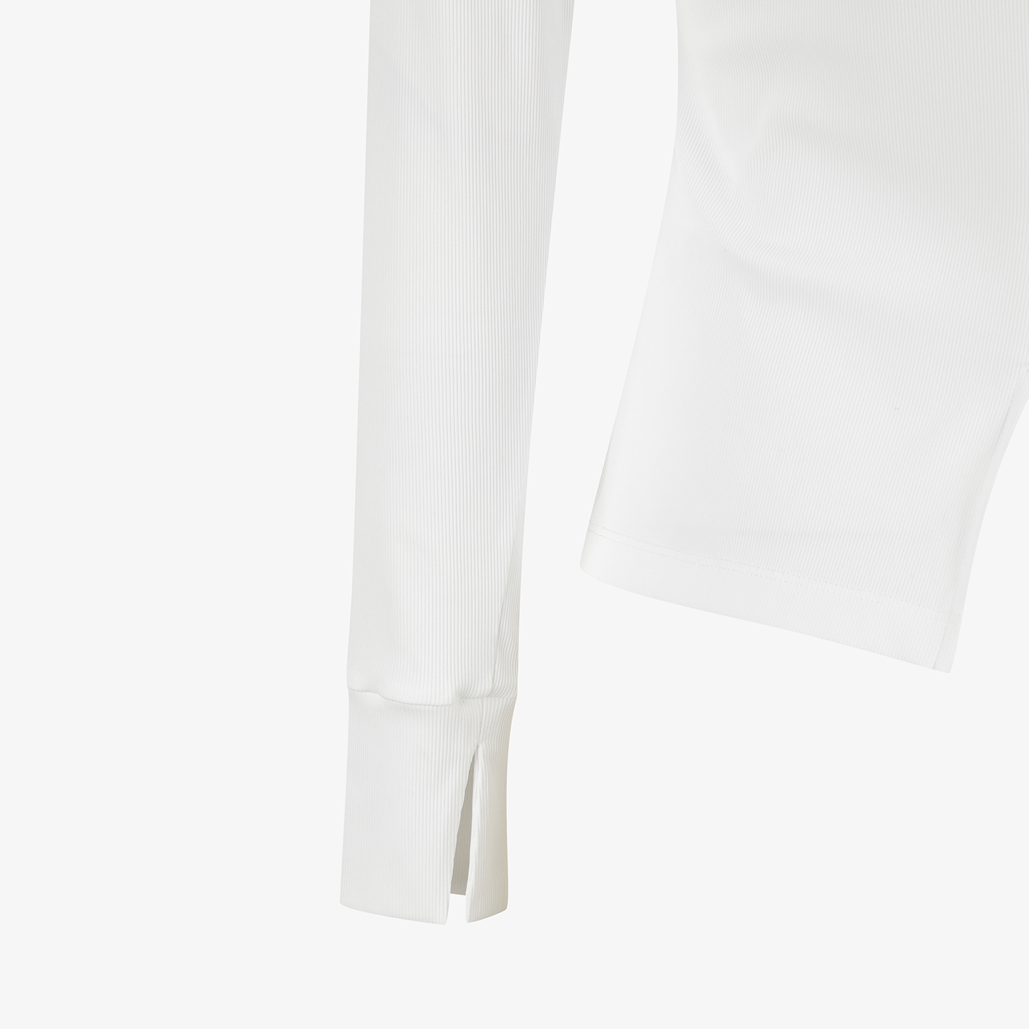 Áo golf nữ tay dài cổ bẻ màu trắng — ảnh 5