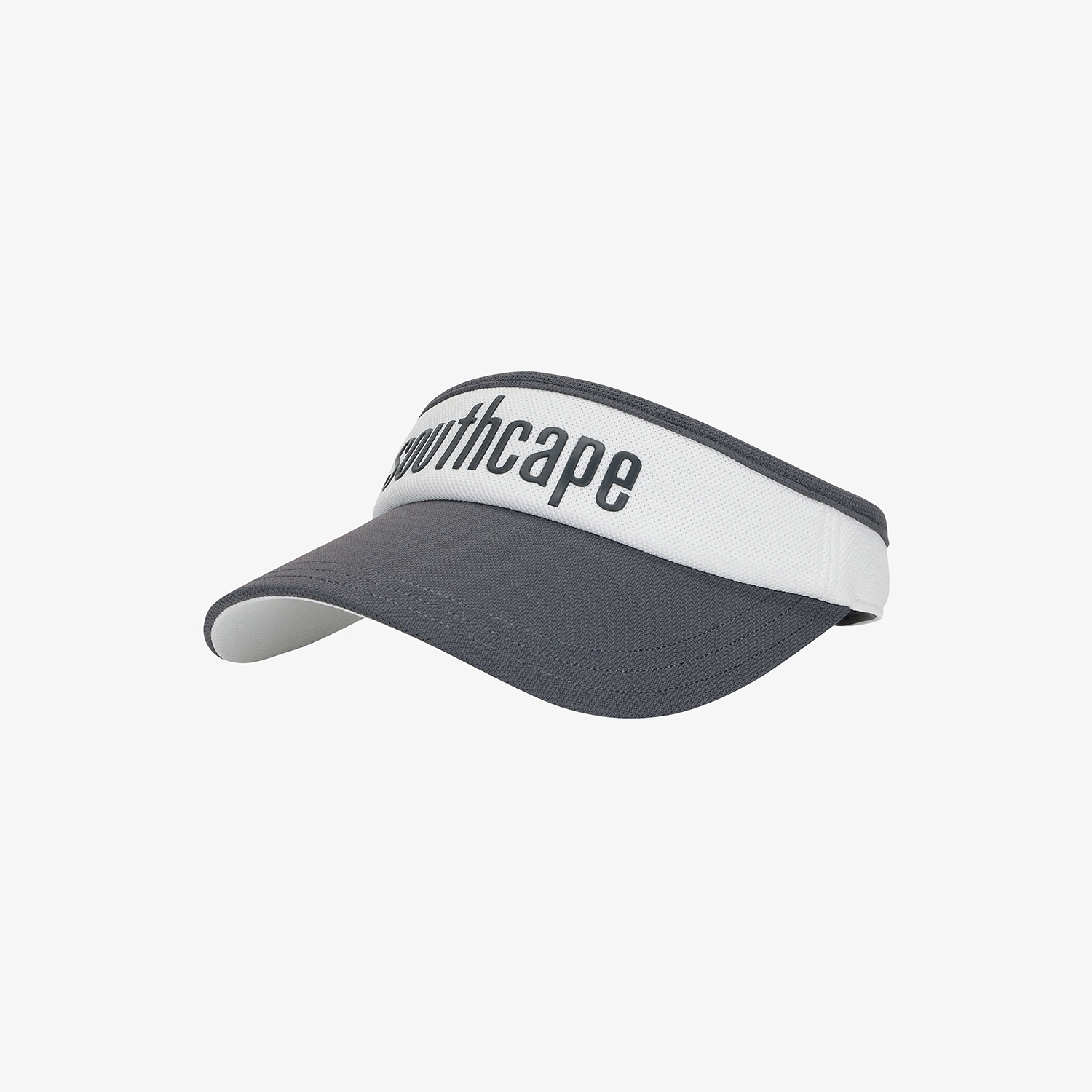 Mũ golf nữ kiểu visor màu xám phối trắng — ảnh 4