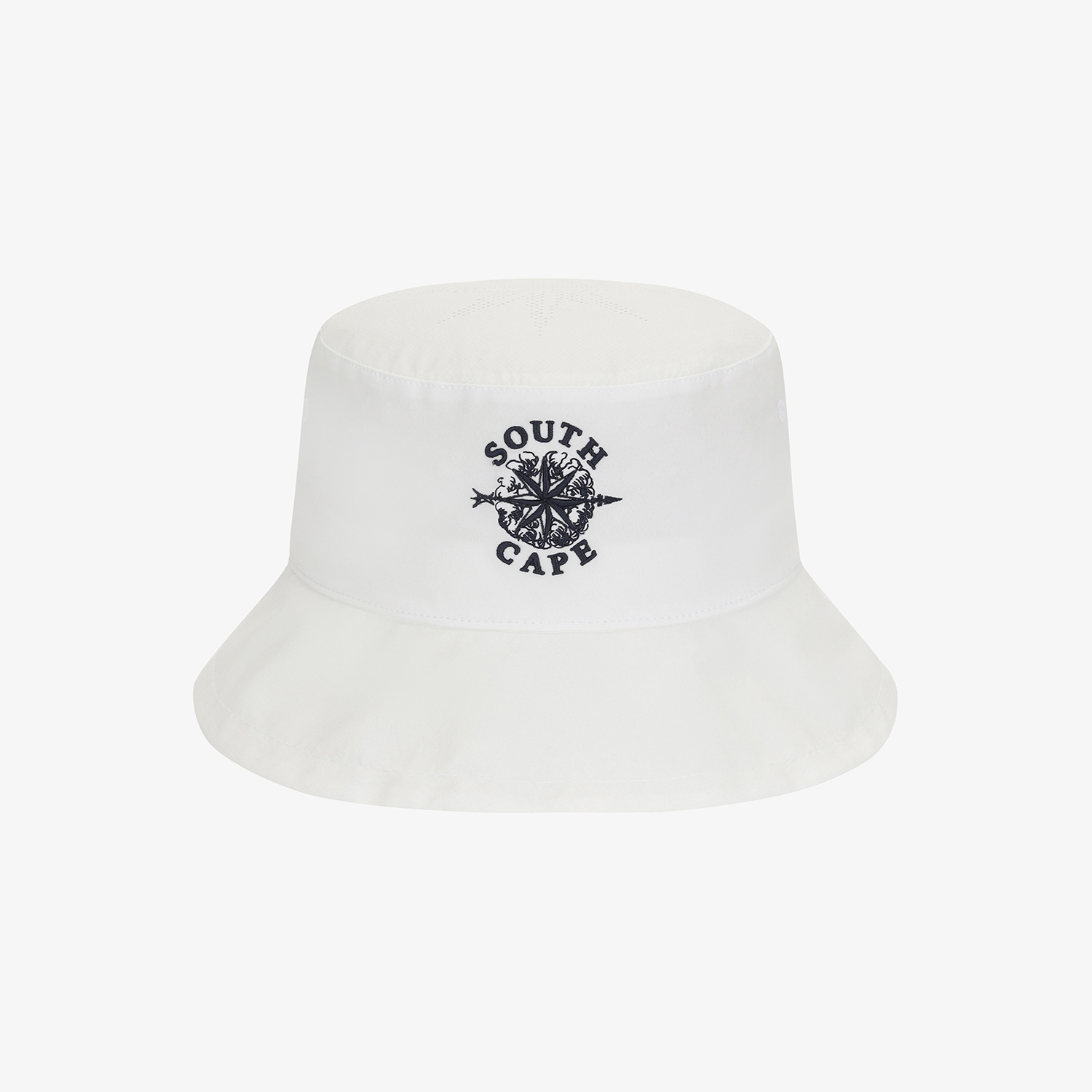 Mũ golf nữ vành rộng màu trắng logo chữ Southcape — ảnh 2