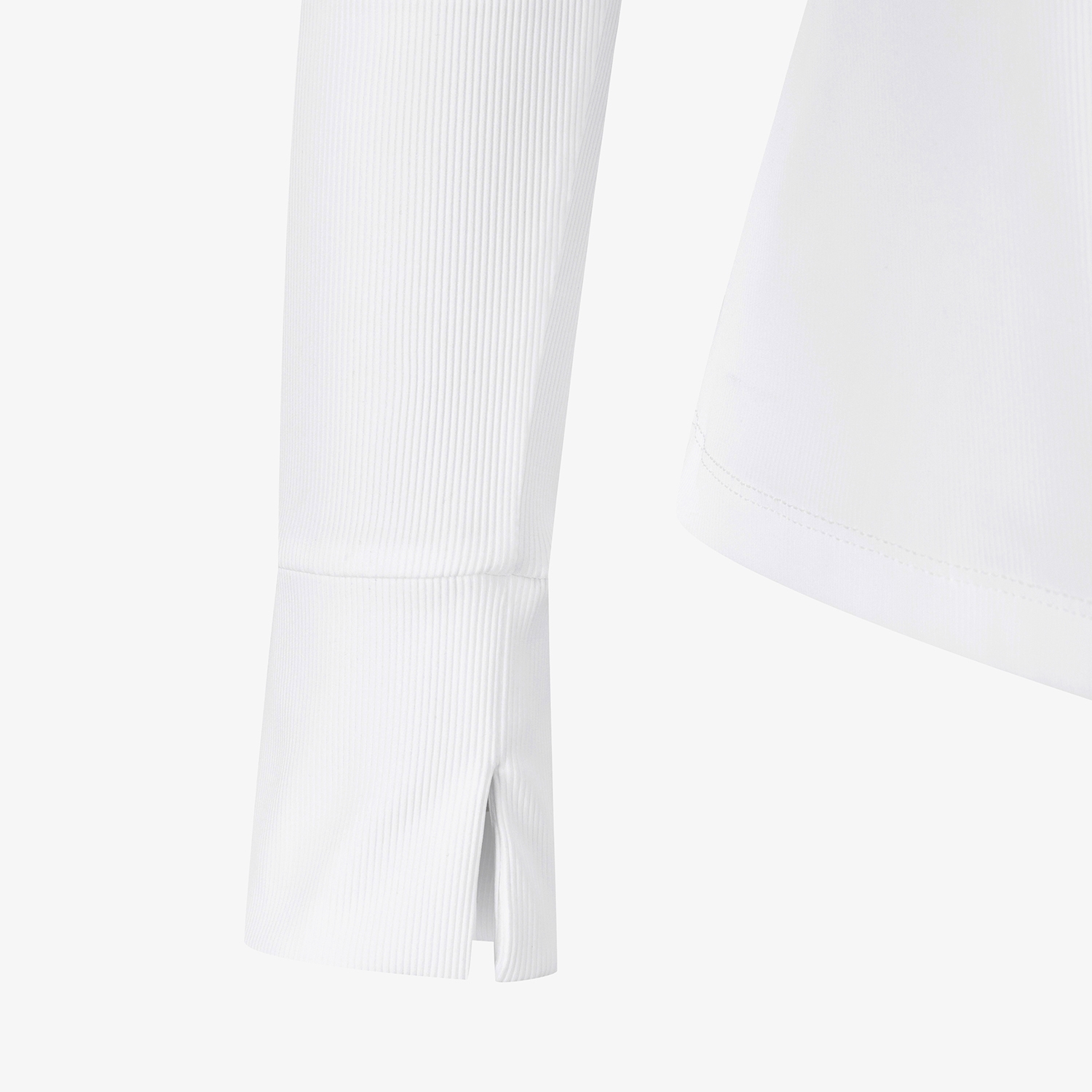 Áo golf nữ tay dài cổ lọ màu trắng — ảnh 5