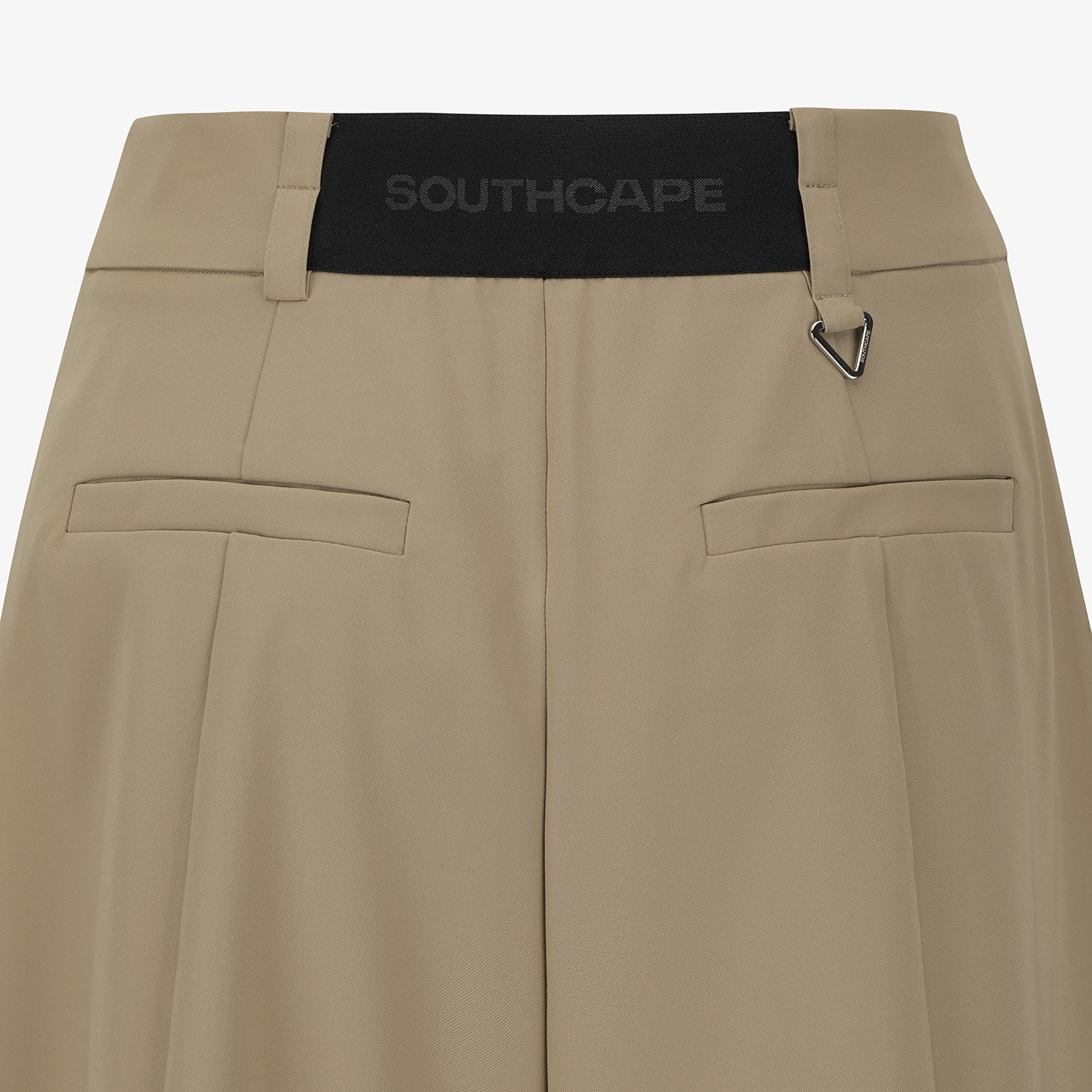Quần golf nữ ống rộng màu be kèm thắt lưng đen — ảnh 6