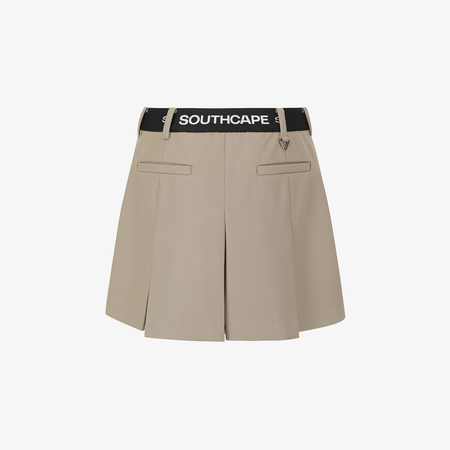 Chân váy golf xếp ly kiểu A màu be — ảnh 3