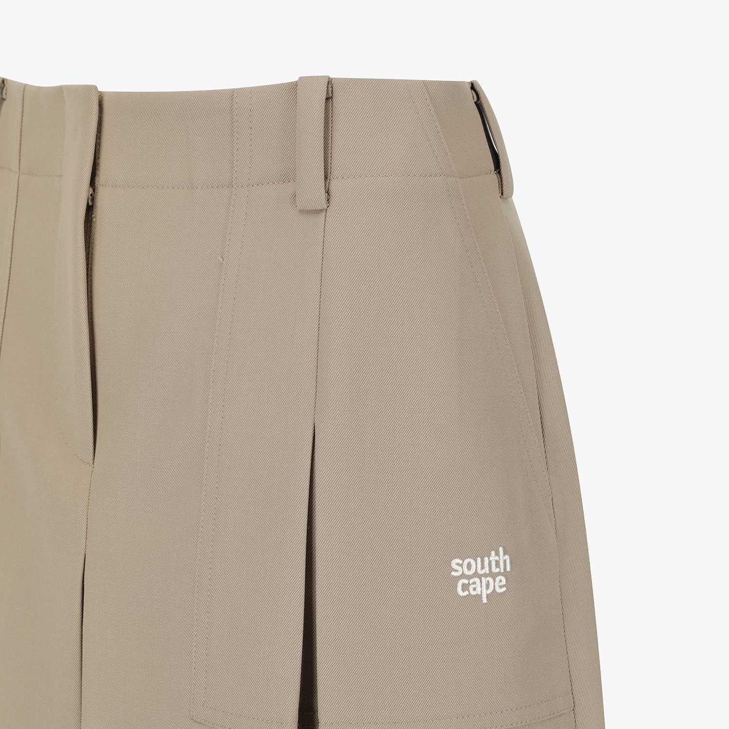 Chân váy golf xếp ly kiểu A màu be — ảnh 5