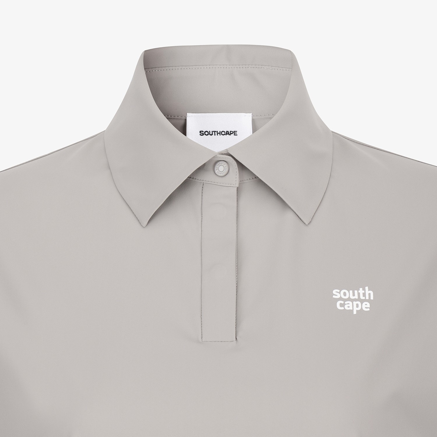 Áo golf nữ cổ bẻ tay ngắn màu xám — ảnh 4