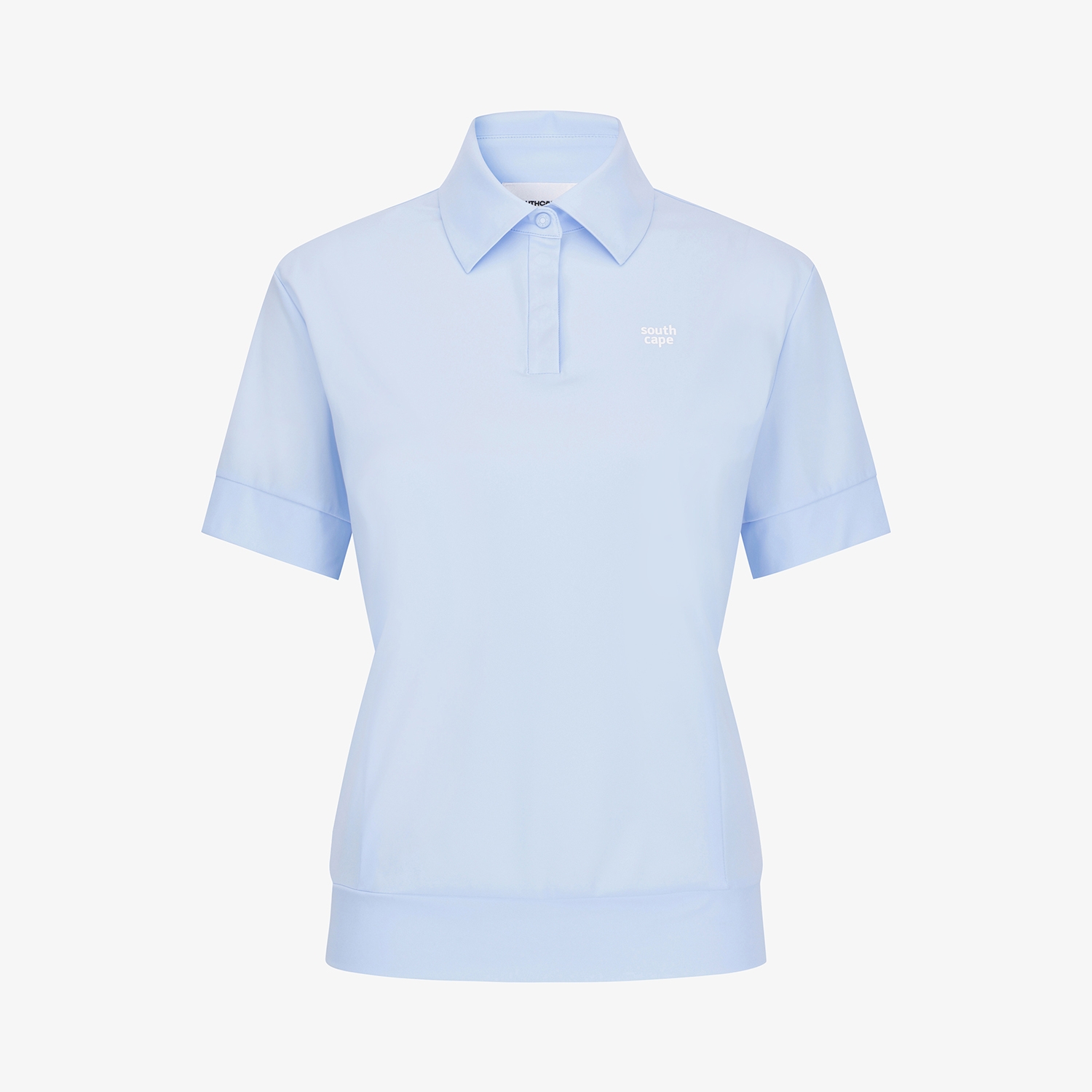 Áo golf nữ cổ bẻ tay ngắn màu xanh sky — ảnh 2