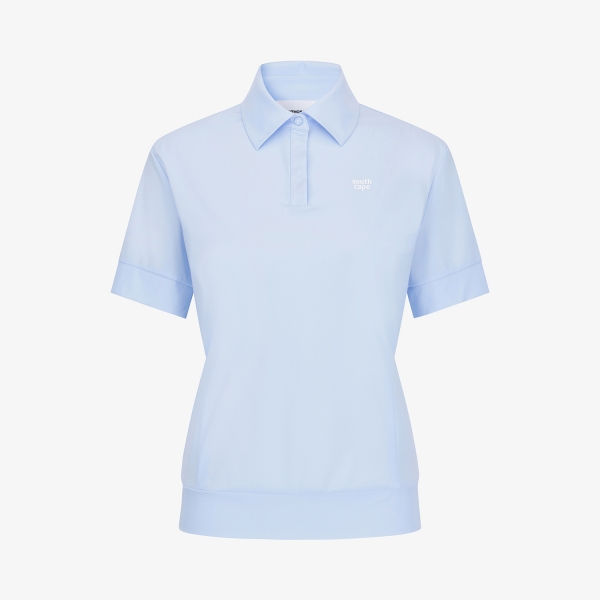 Áo golf nữ Southcape màu xanh sky cổ bẻ tay ngắn